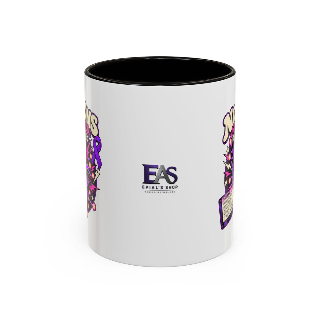 Neurons Gone Wild: Greatest Hits Epilepsy Awareness Accent Coffee Mug (11oz/15oz)