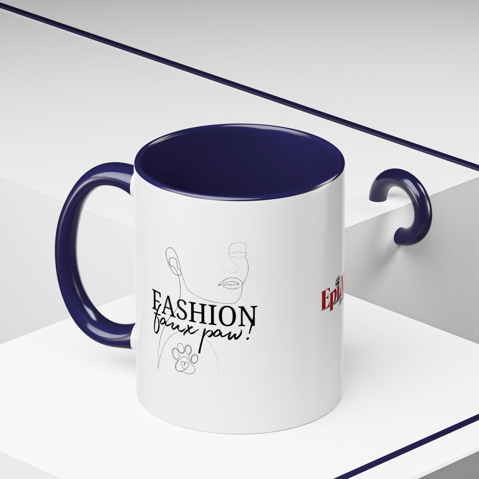 Fashion Faux Paw Accent Coffee Mug (11, 15oz)