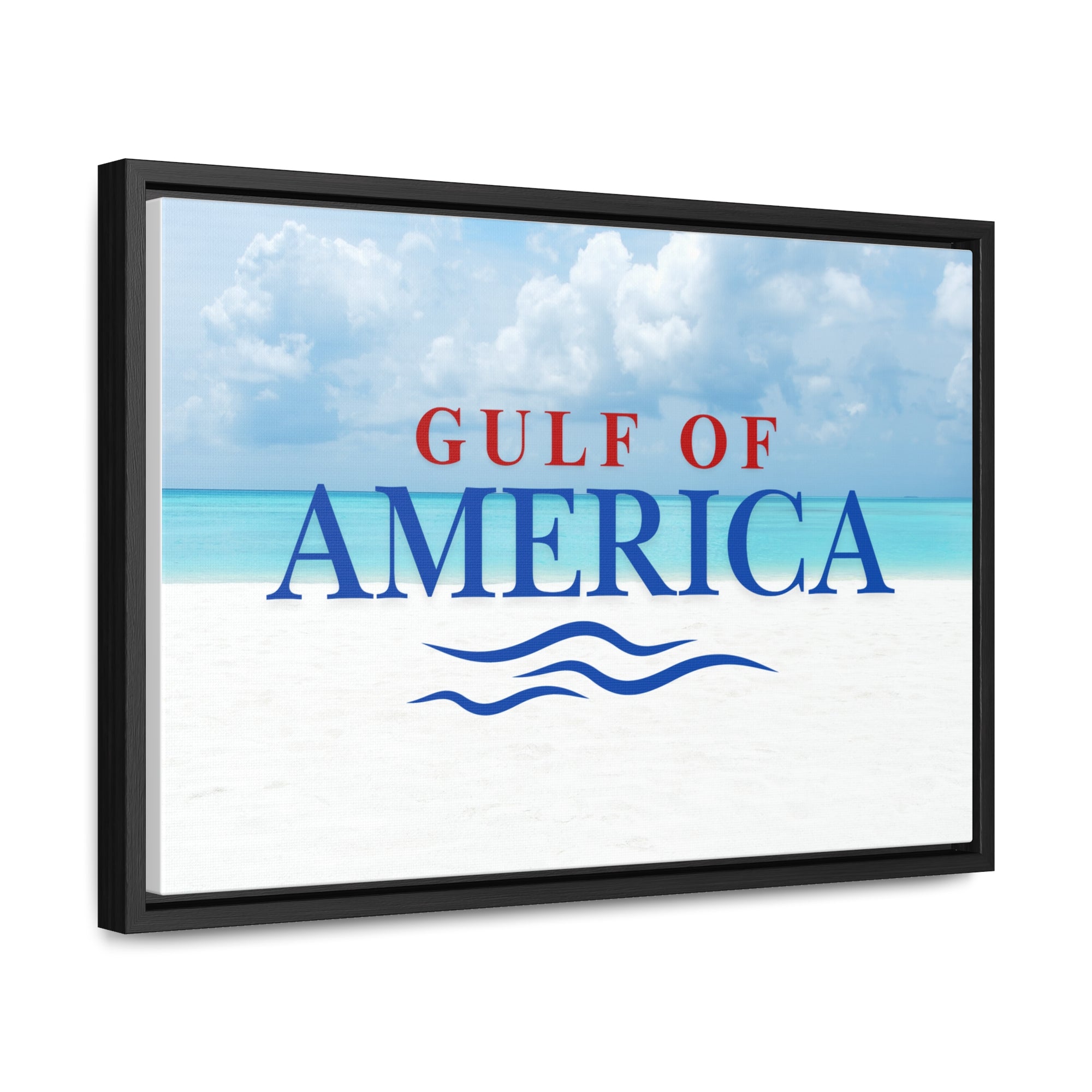 American Gulf Canvas Wrap - Coastal Wall Art for Beach Lovers