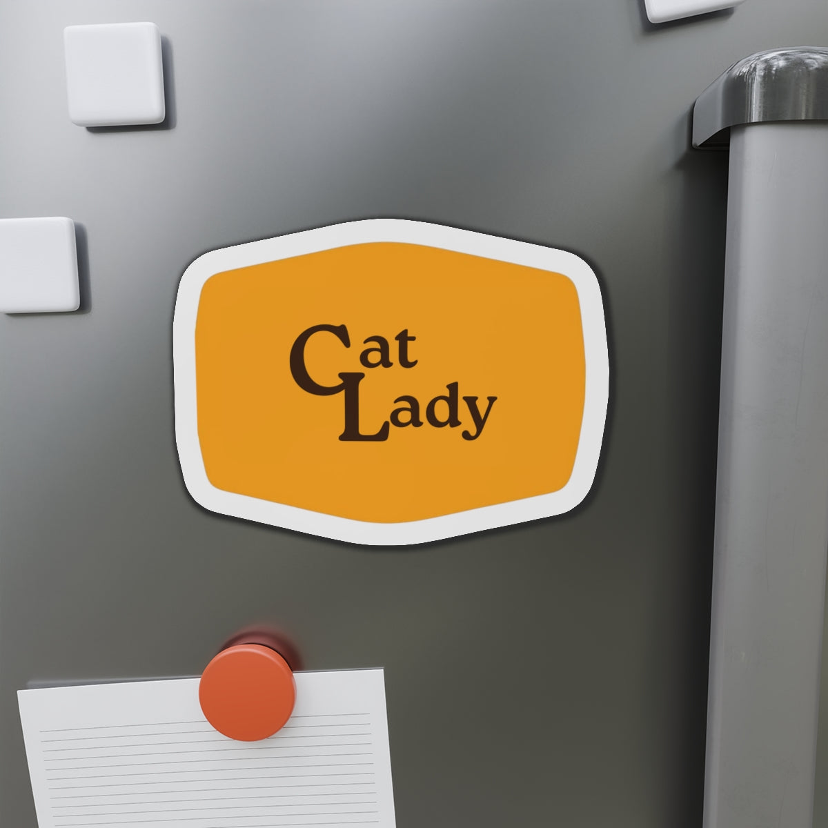 Cat Lady Cracker Barrel Style Die-Cut Magnets