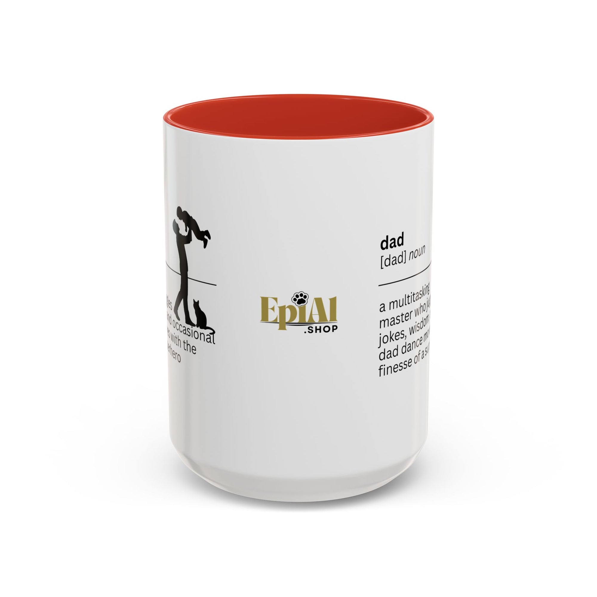 Dad Multitasking Accent Coffee Mug - Perfect Gift for Dads