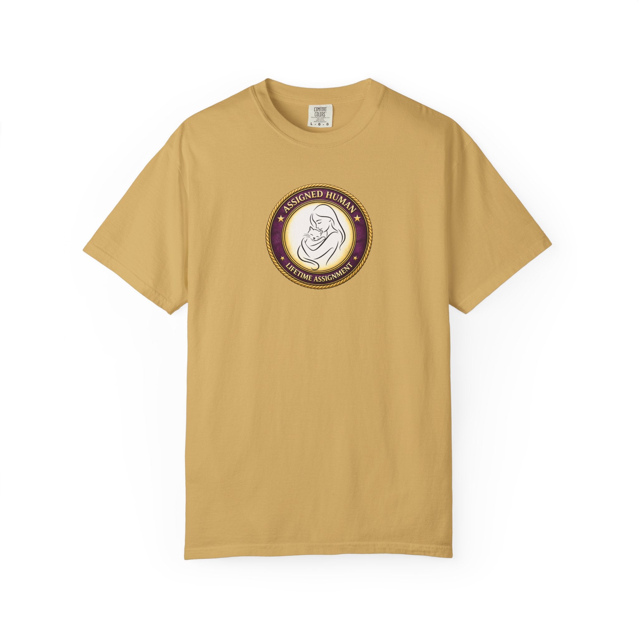 Assigned Human – Lifetime Assignment T-Shirt | Cat Lover Seal Tee