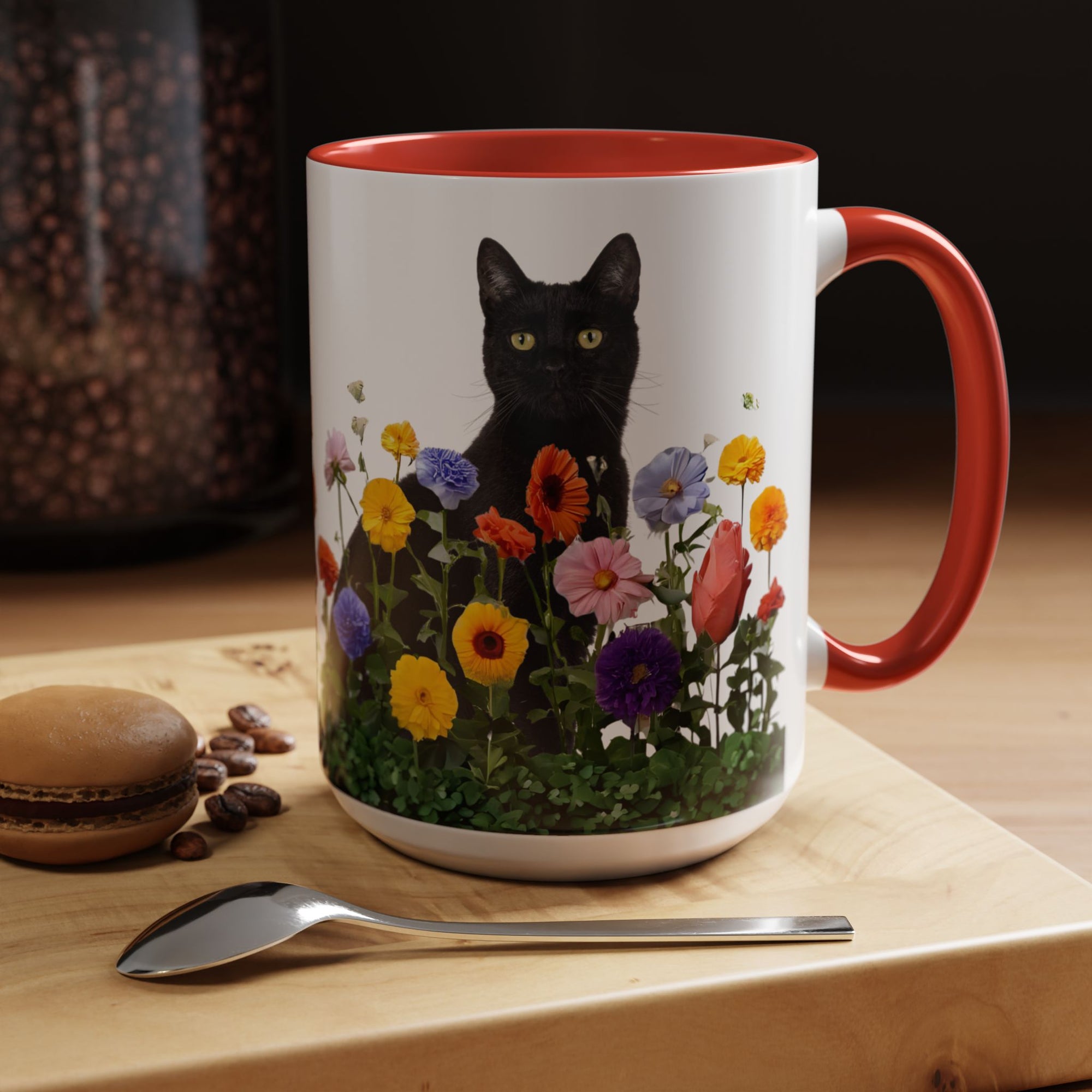 Floral Cats Coffee Mug