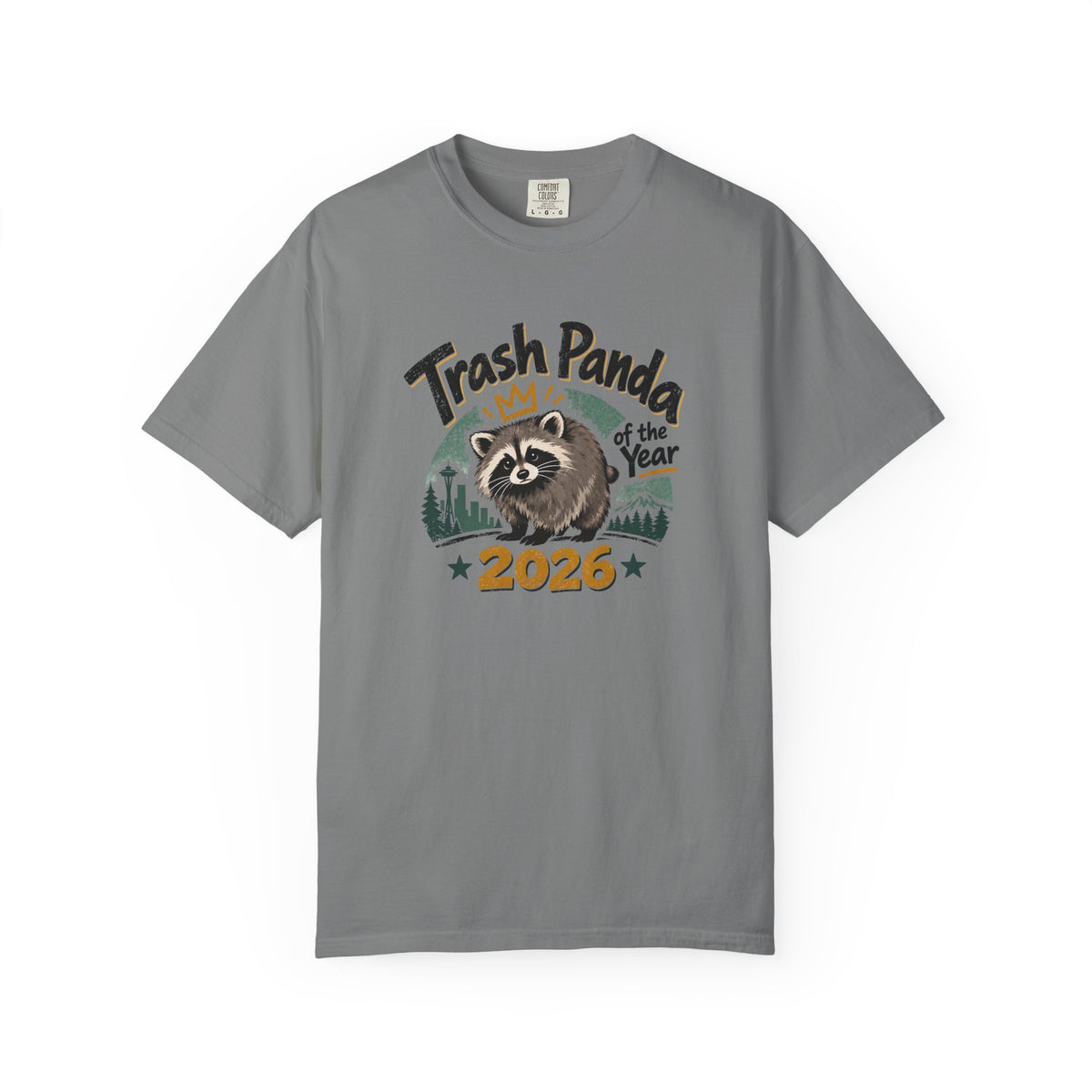 Trash Panda of the Year 2026 Garment-Dyed T-Shirt | Jimothy-Inspired Raccoon Tee