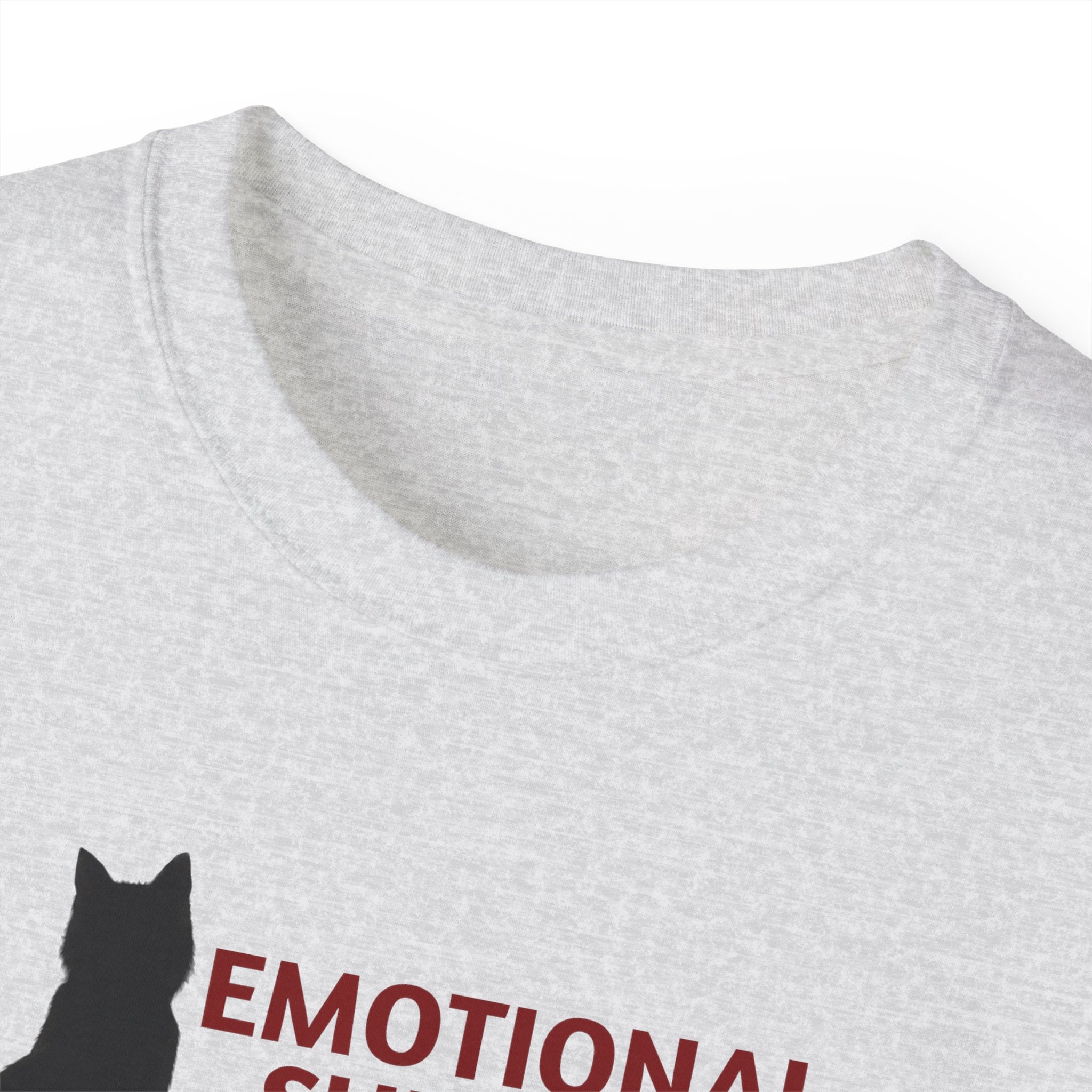 Emotional Support Cat Shirt, Unisex Ultra Cotton Tee - T - Shirt - Epileptic Al’s Shop