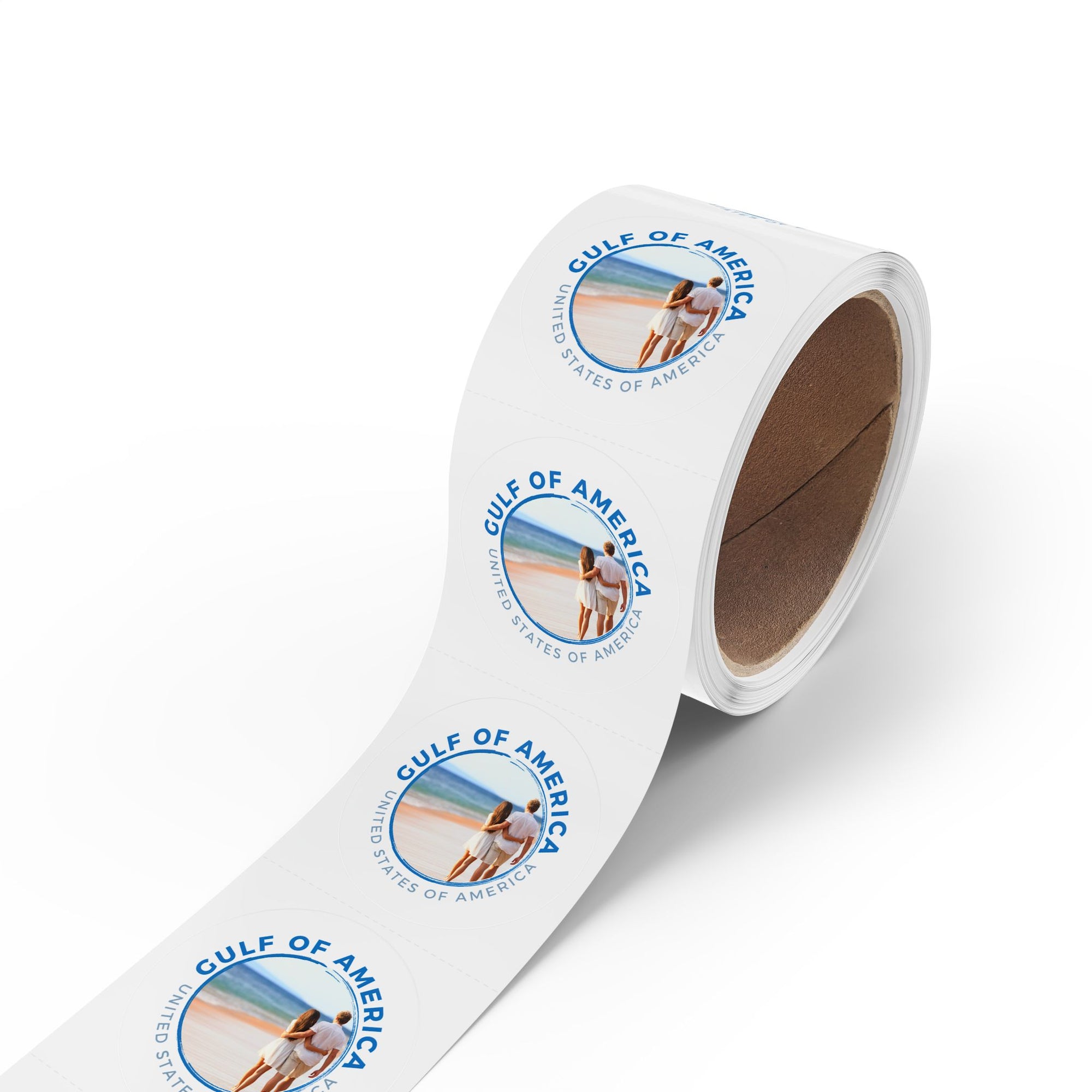 American Gulf Round Sticker Labels