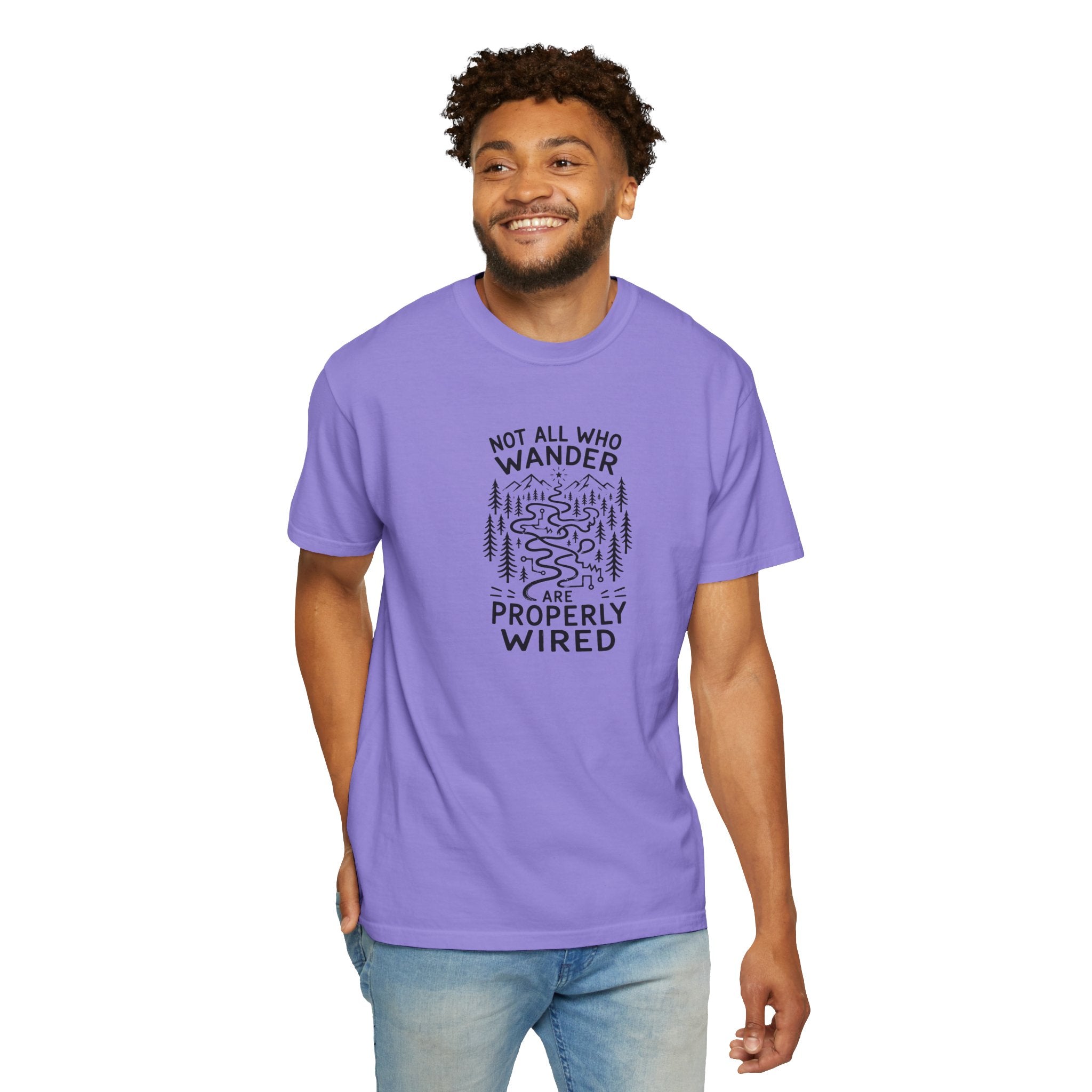 Not All Who Wander Are Properly Wired Epilepsy Awareness T-Shirt