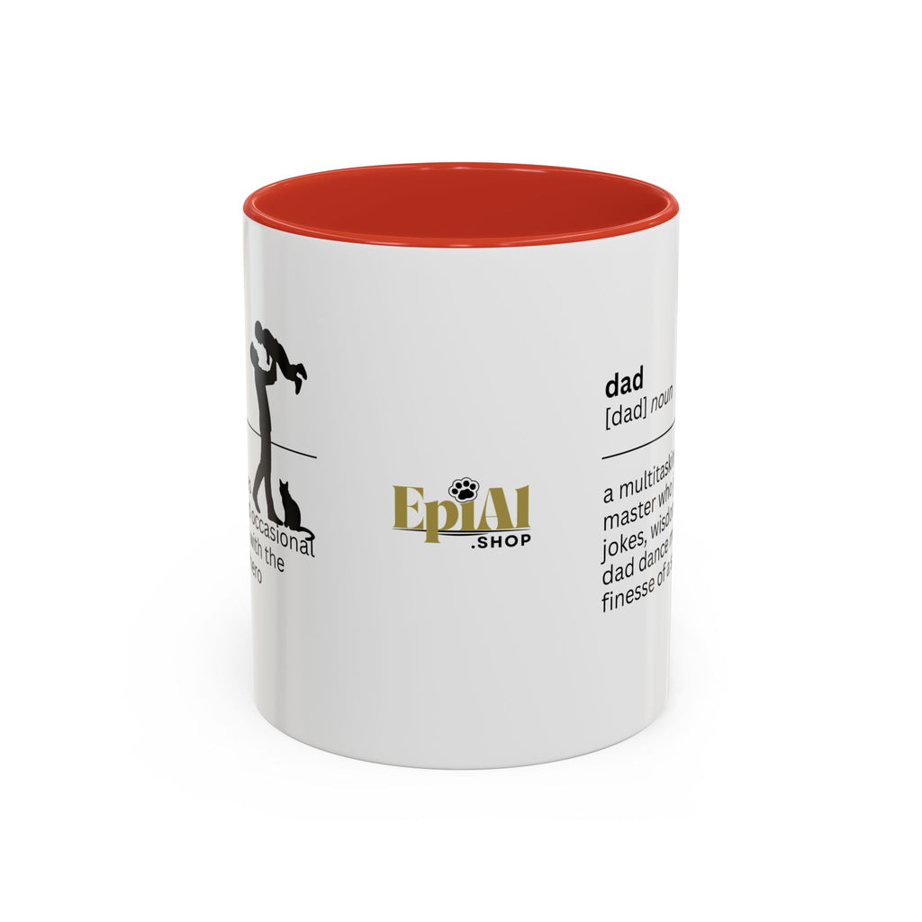 Dad Multitasking Accent Coffee Mug - Perfect Gift for Dads