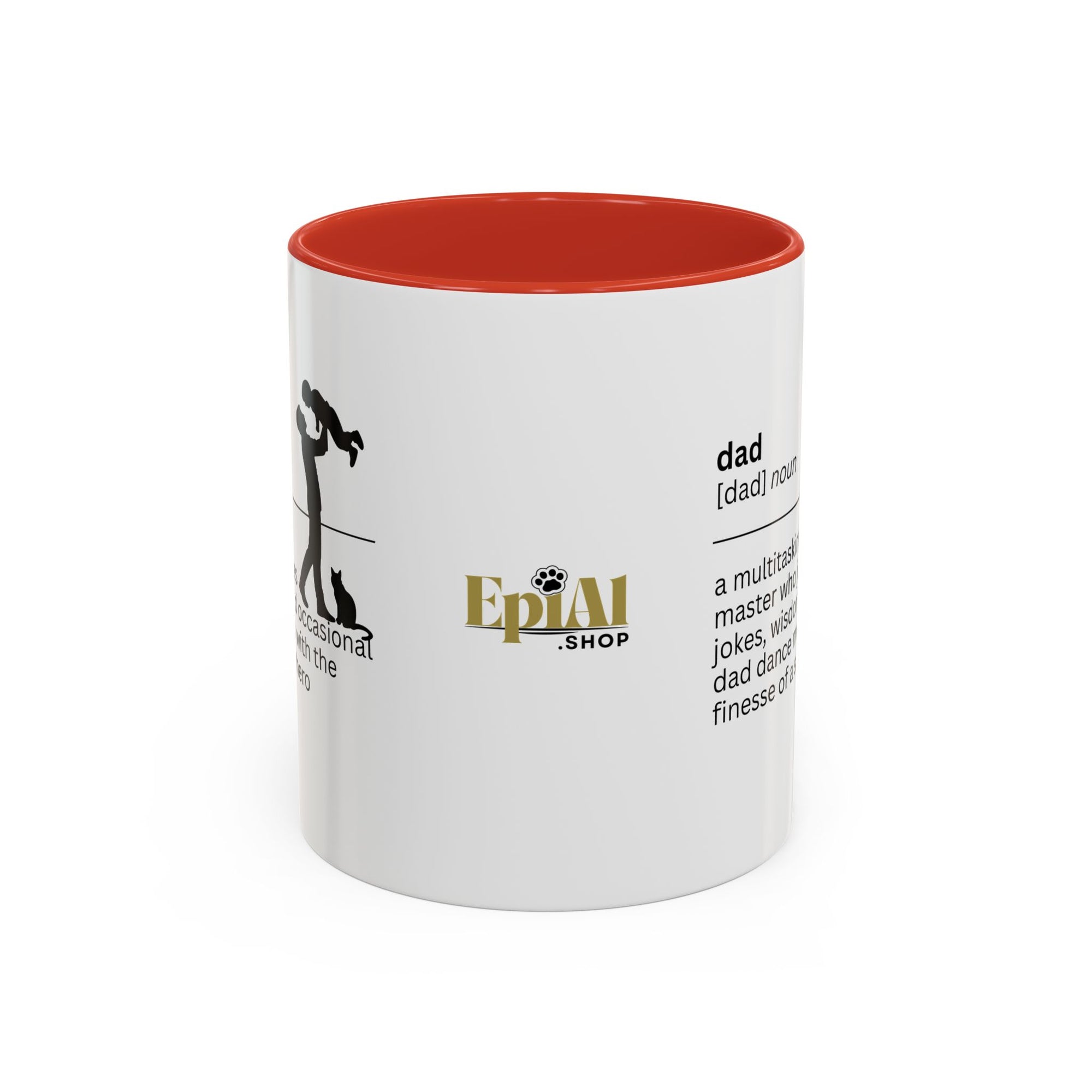 Dad Multitasking Accent Coffee Mug - Perfect Gift for Dads