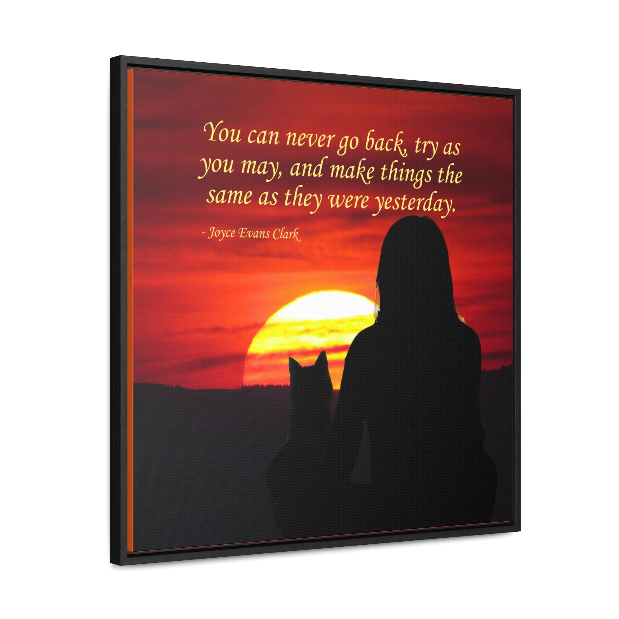 Try As You May Gallery Canvas Wraps, Square Frame