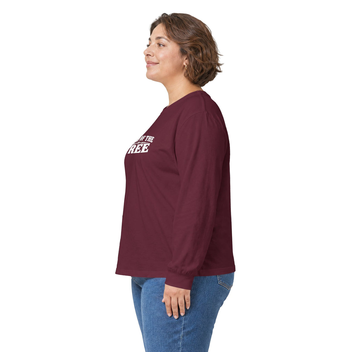 Land of the Free Long Sleeve T-Shirt | Vintage Patriotic American Freedom Tee