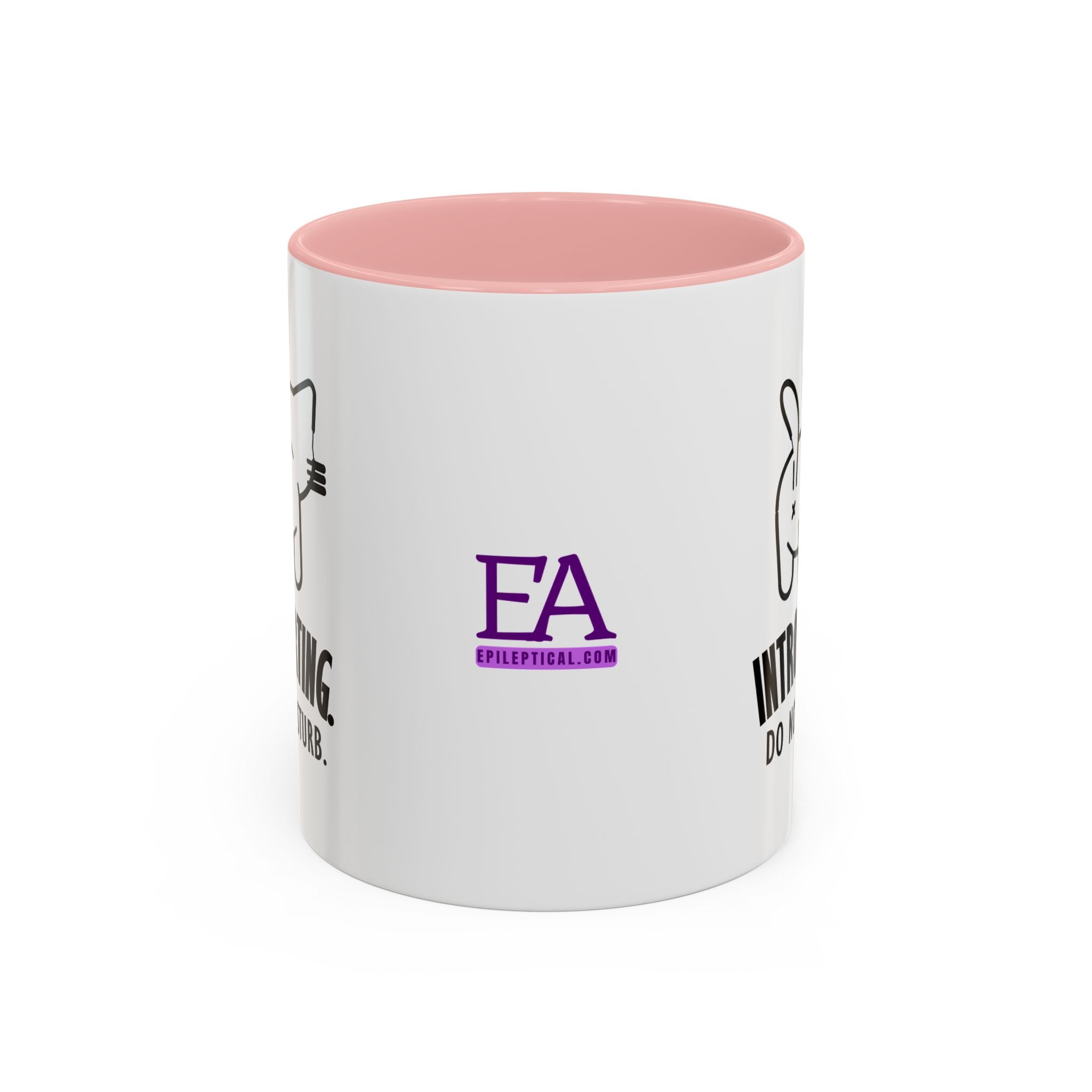 Introverting. Do Not Disturb. Two-Tone Cat Coffee Mug (11oz & 15oz)