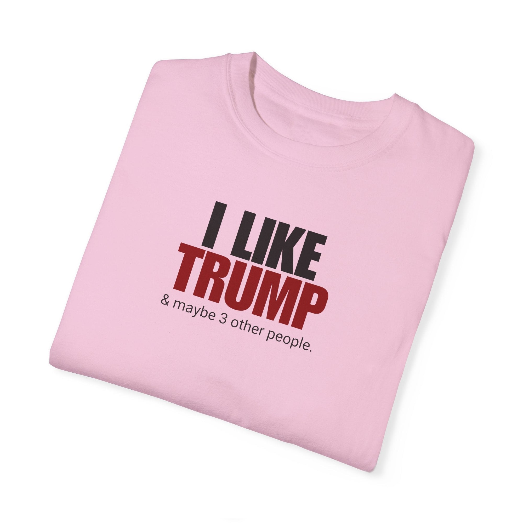 Garment-Dyed Unisex T-Shirt - "I Like Trump & Maybe 3 Other People" - Casual Statement Tee for Political Fans Printify