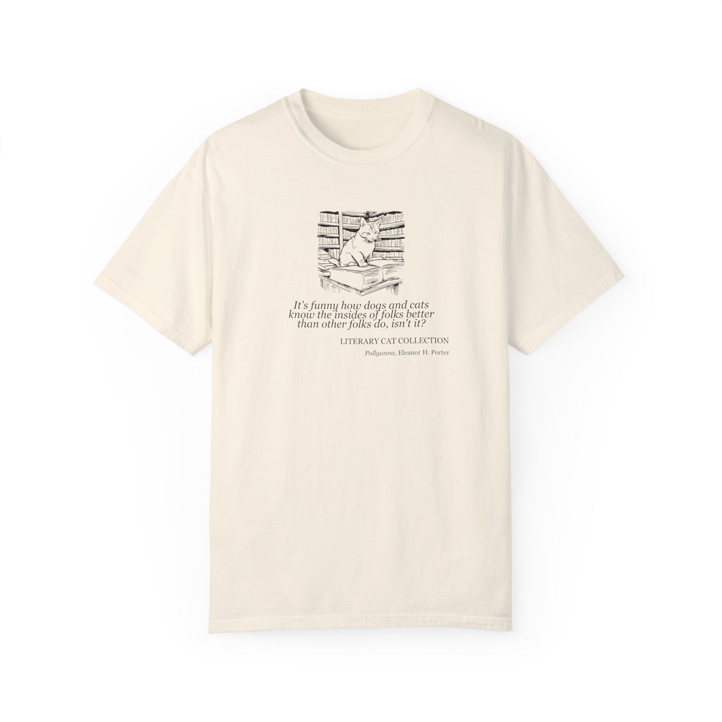 Literary Cat Unisex T-Shirt - Pollyanna