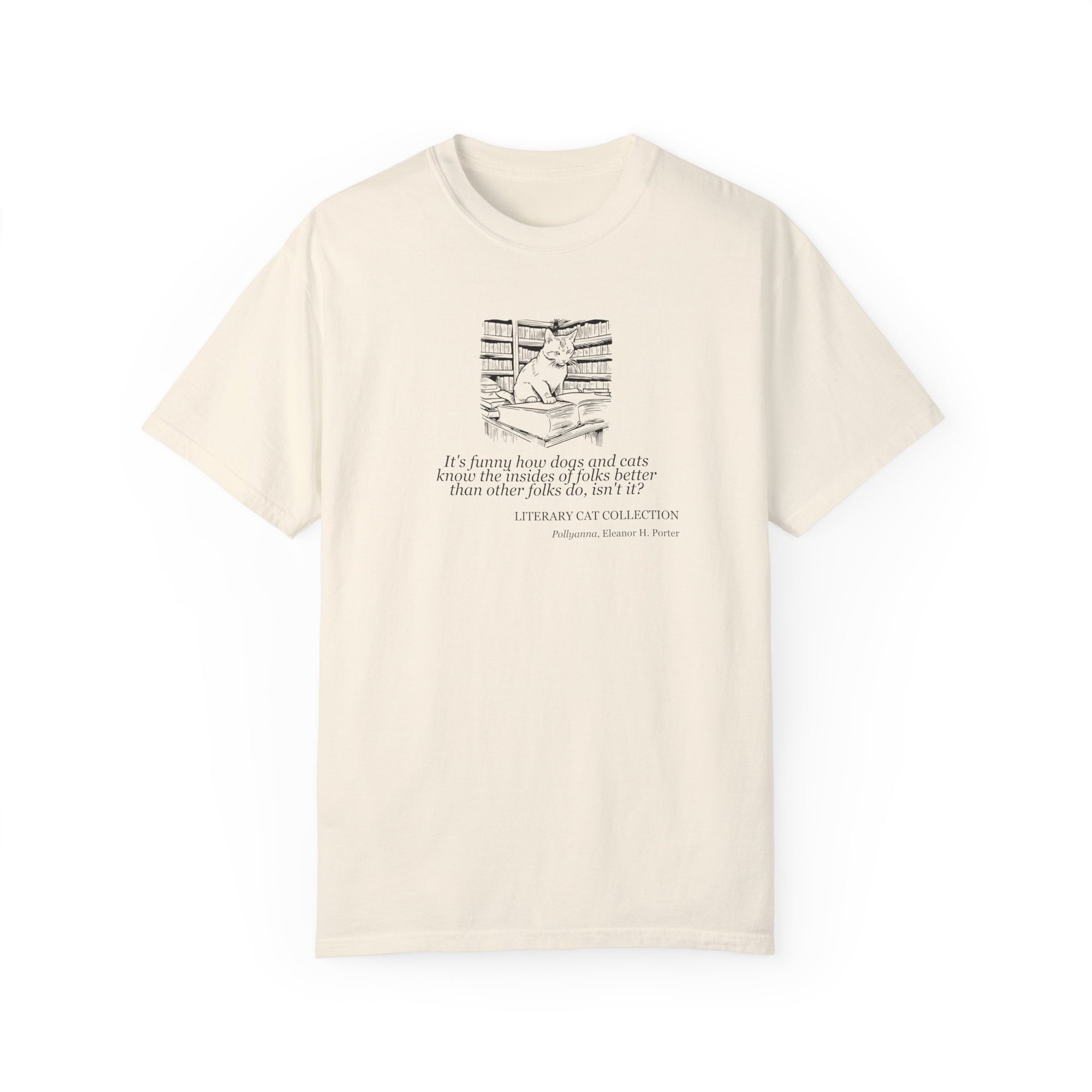 Literary Cat Unisex T-Shirt - Pollyanna