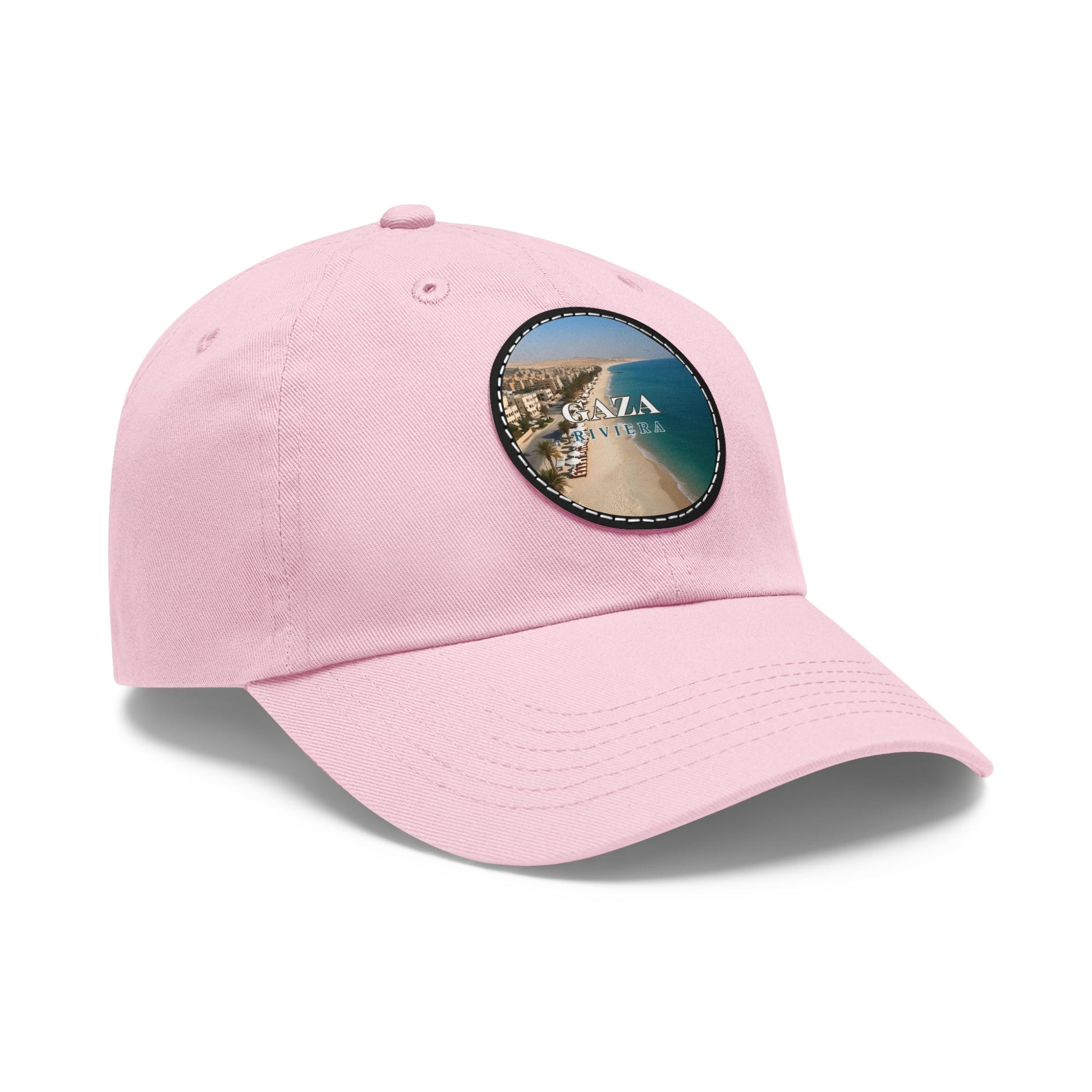 Gaza Riviera Dad Hat with Leather Patch Printify