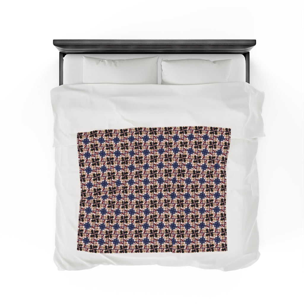 Trump Revolution of Common Sense Velveteen Plush Blanket