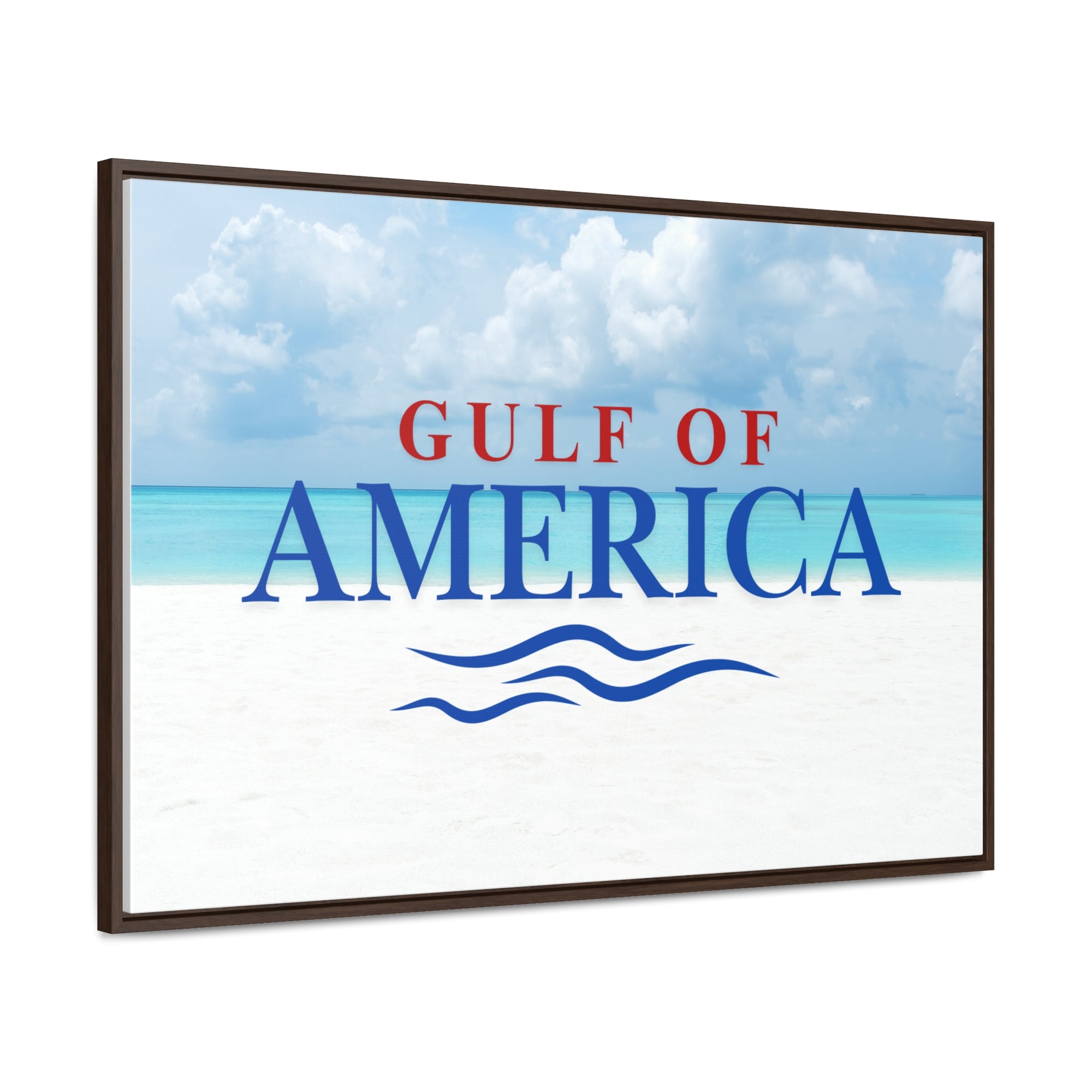 American Gulf Canvas Wrap - Coastal Wall Art for Beach Lovers