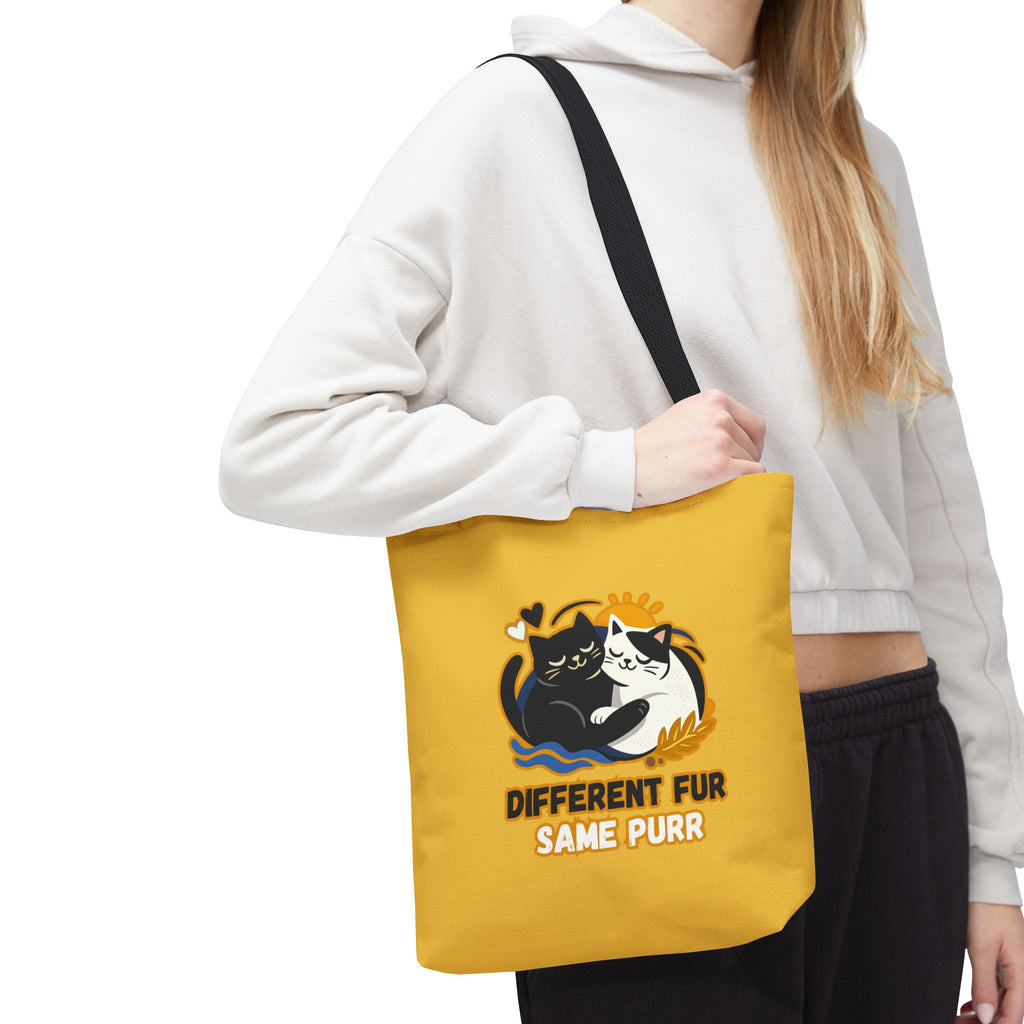 Different Fur, Same Purr Cat Tote Bag – Cozy Friendship Market Bag