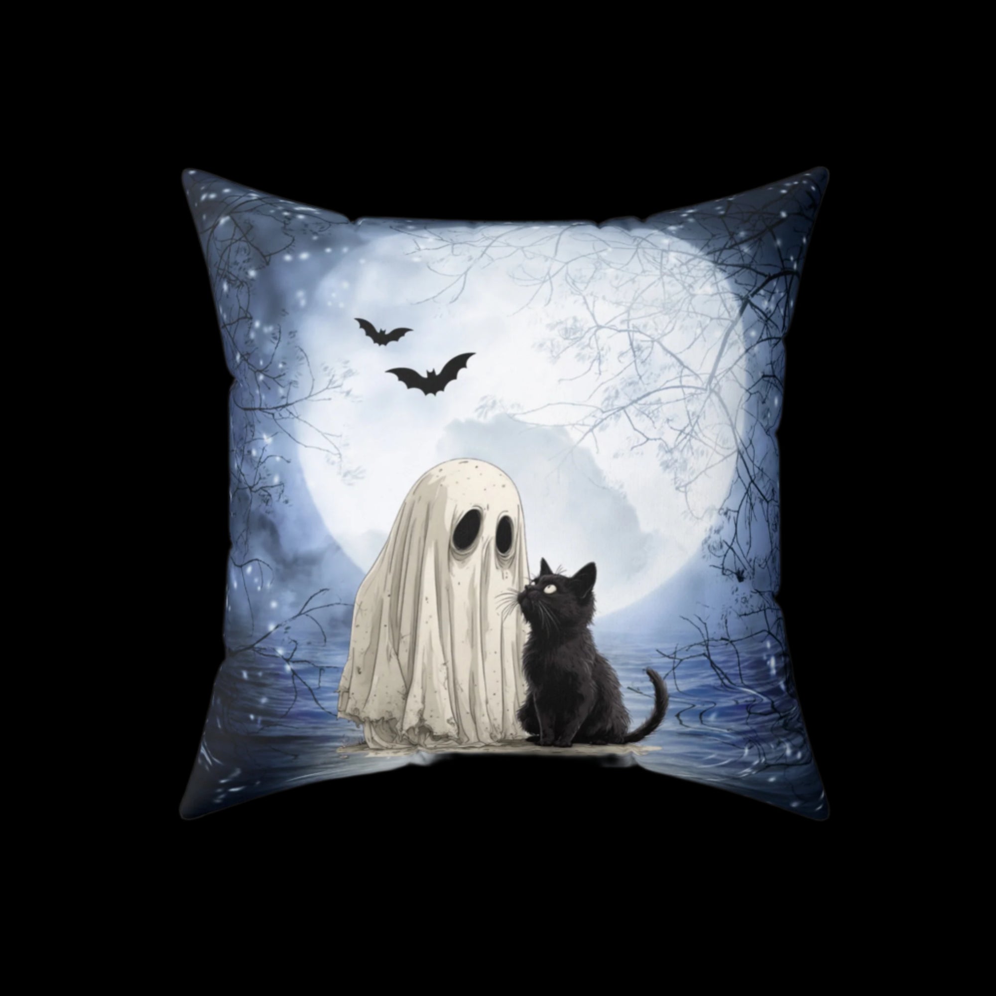 Best Ghostly Friends Decorative Pillow, Home Decor