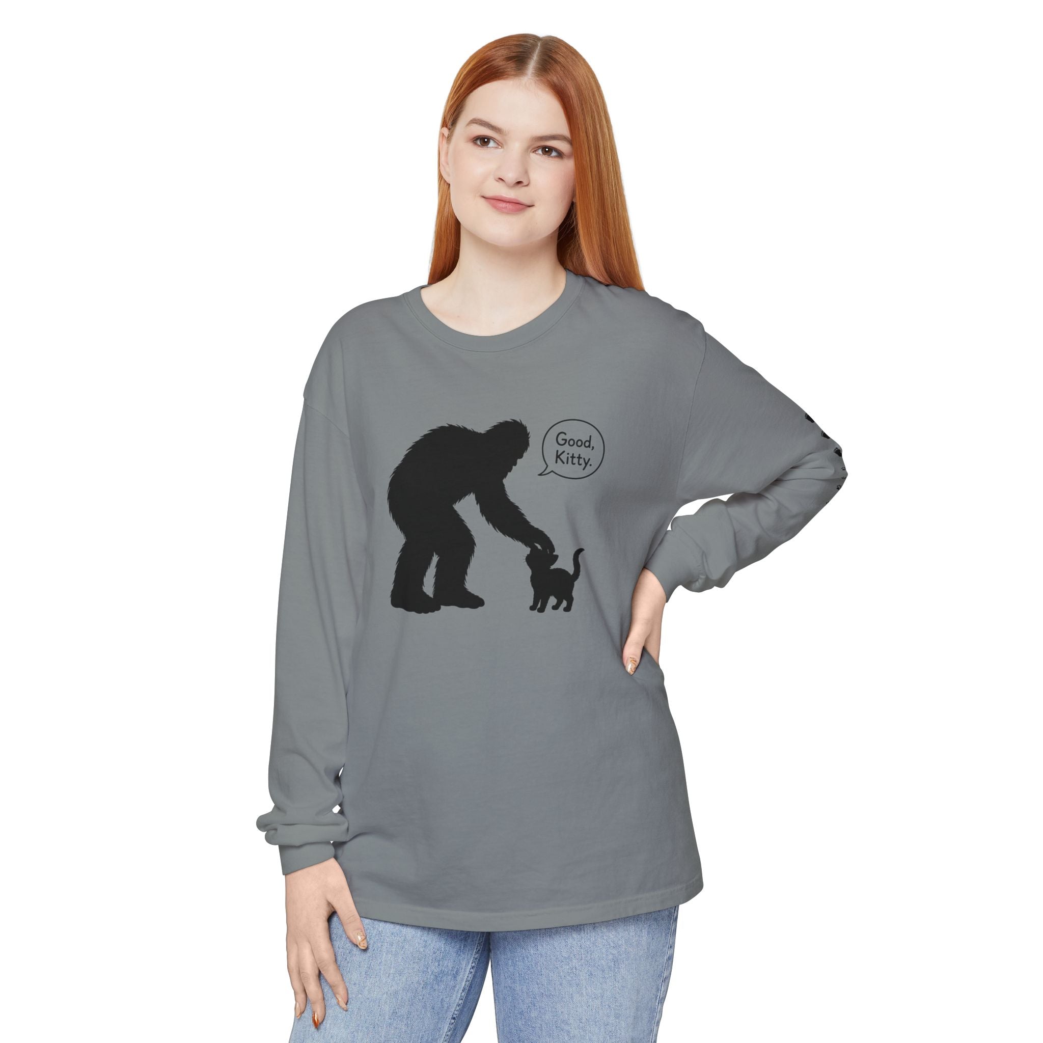 Bigfoot & Kitty “Good, Kitty.” Long Sleeve Shirt