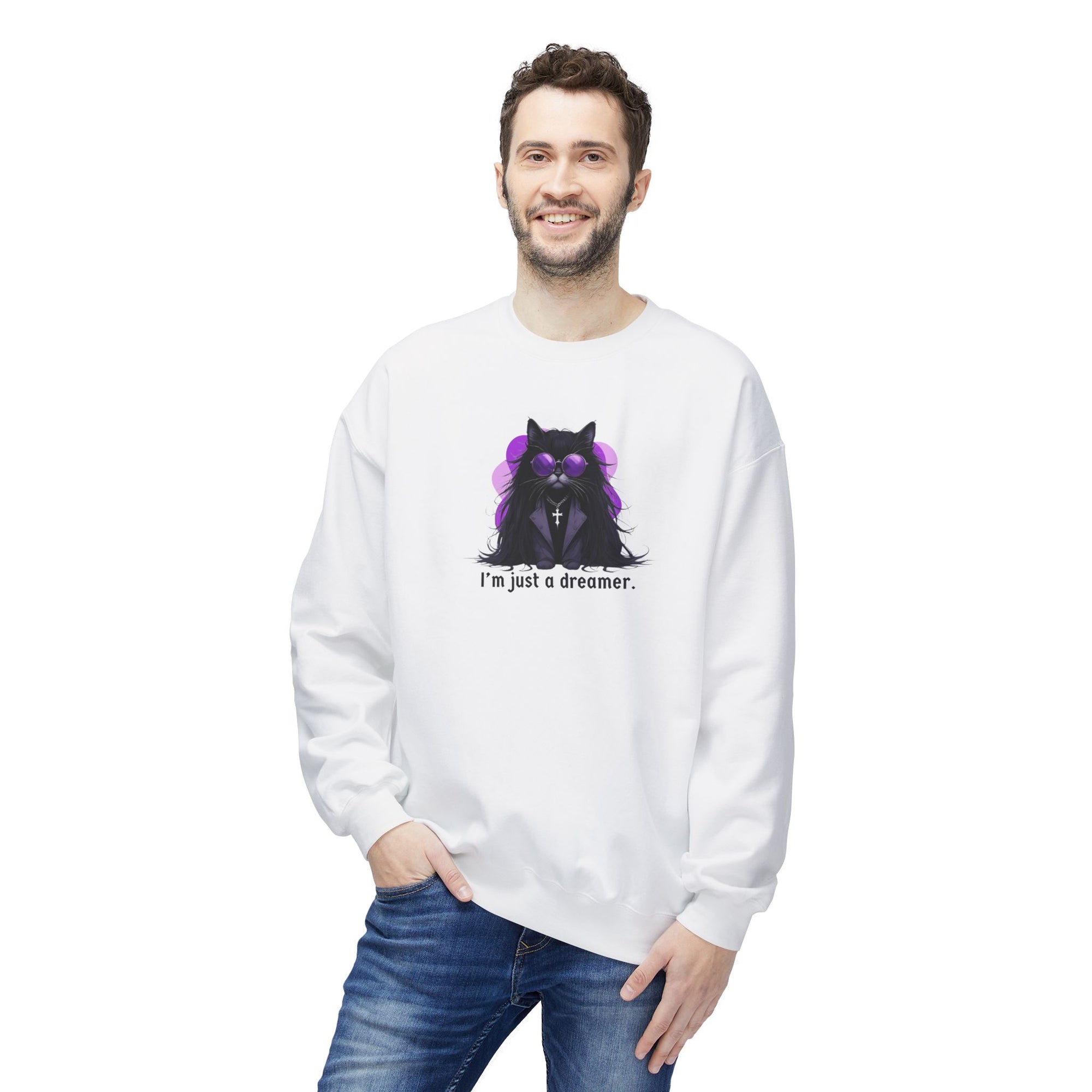Just a Dreamer Ozzy Cat Sweatshirt