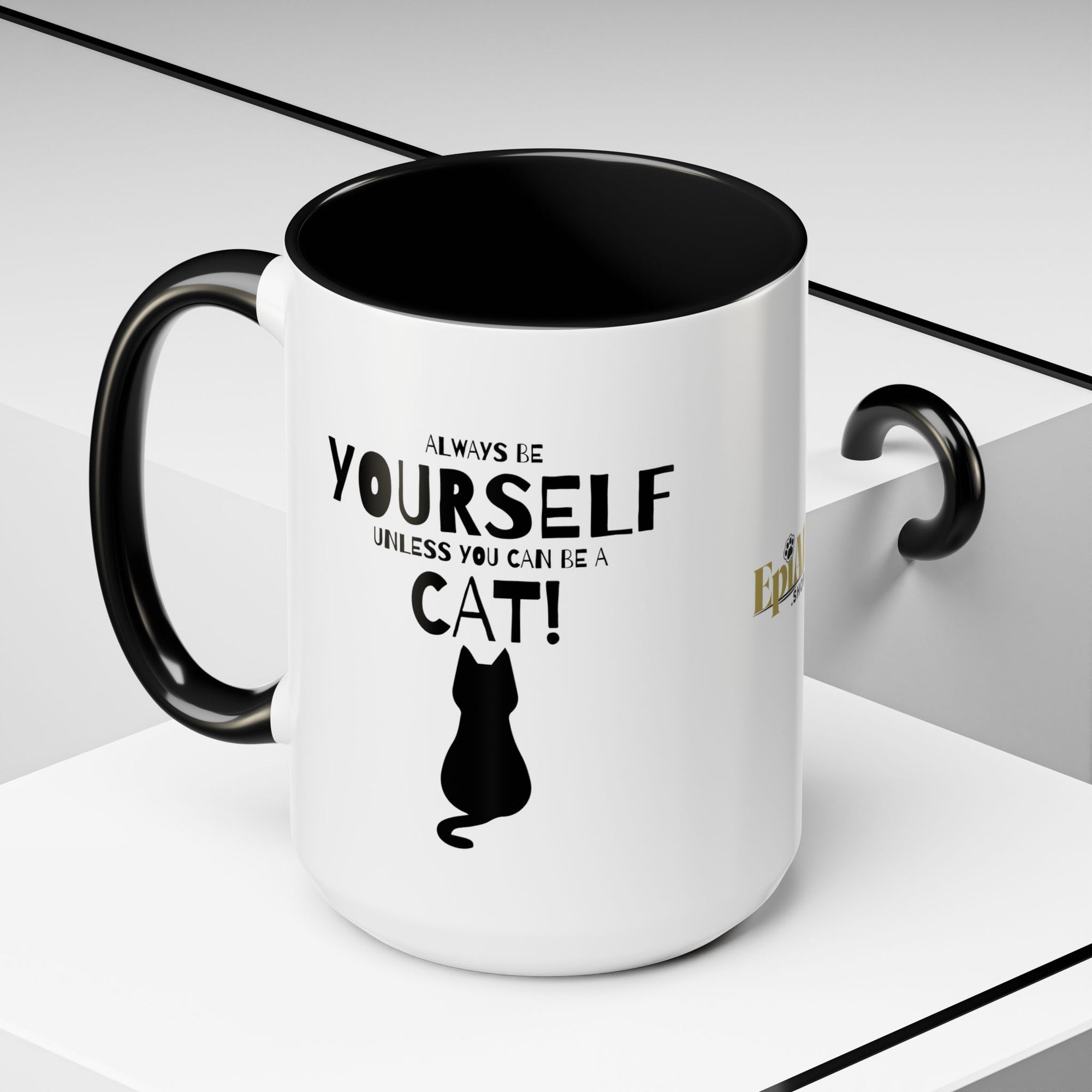 Whimsical Cat Lover Coffee Mug - Always Be Yourself