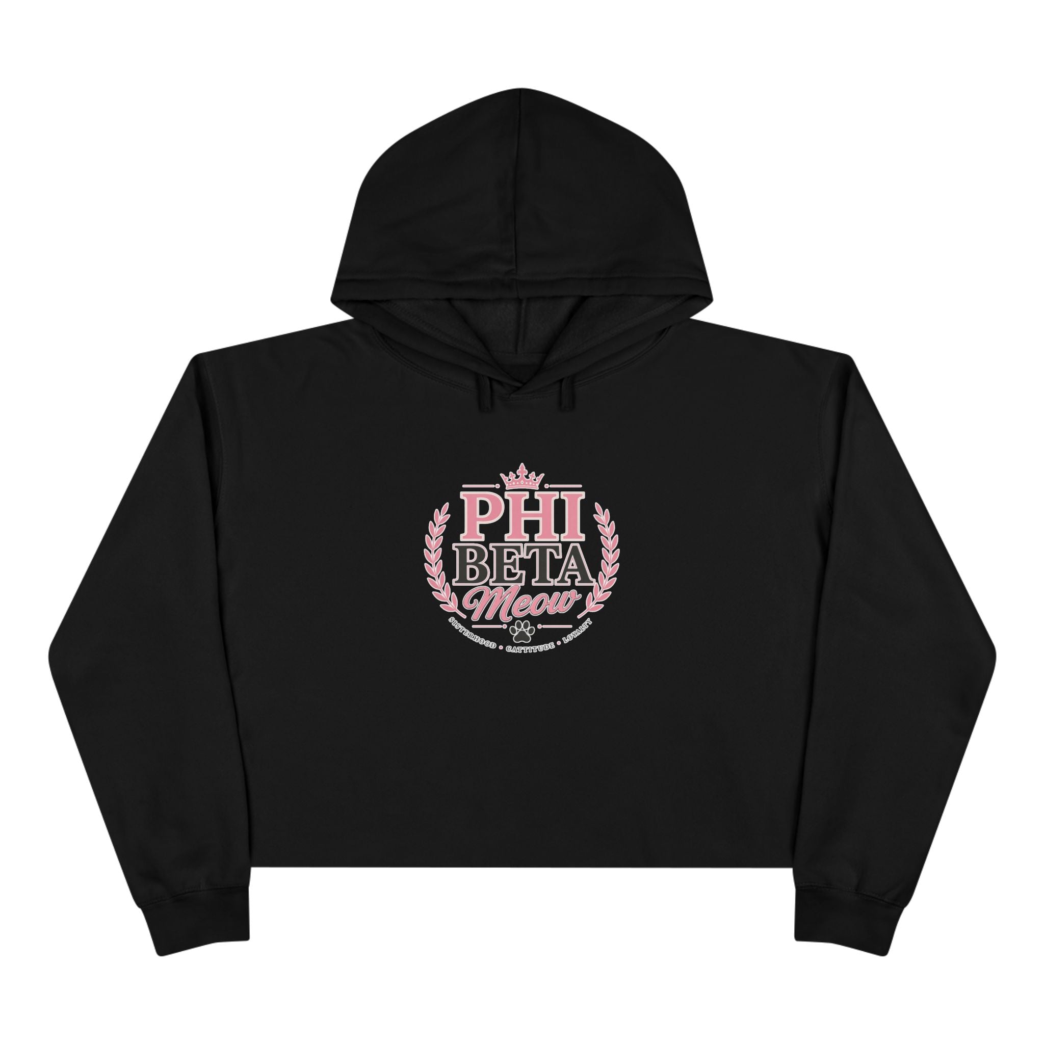 Phi Beta Meow Women’s Cropped Hoodie