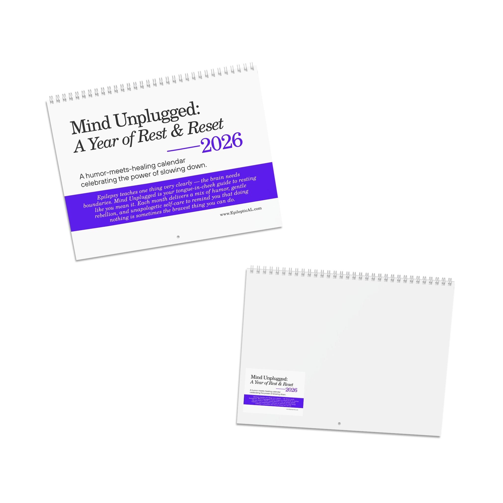 2026 Mind Unplugged Desk Calendar — A Year of Rest & Reset