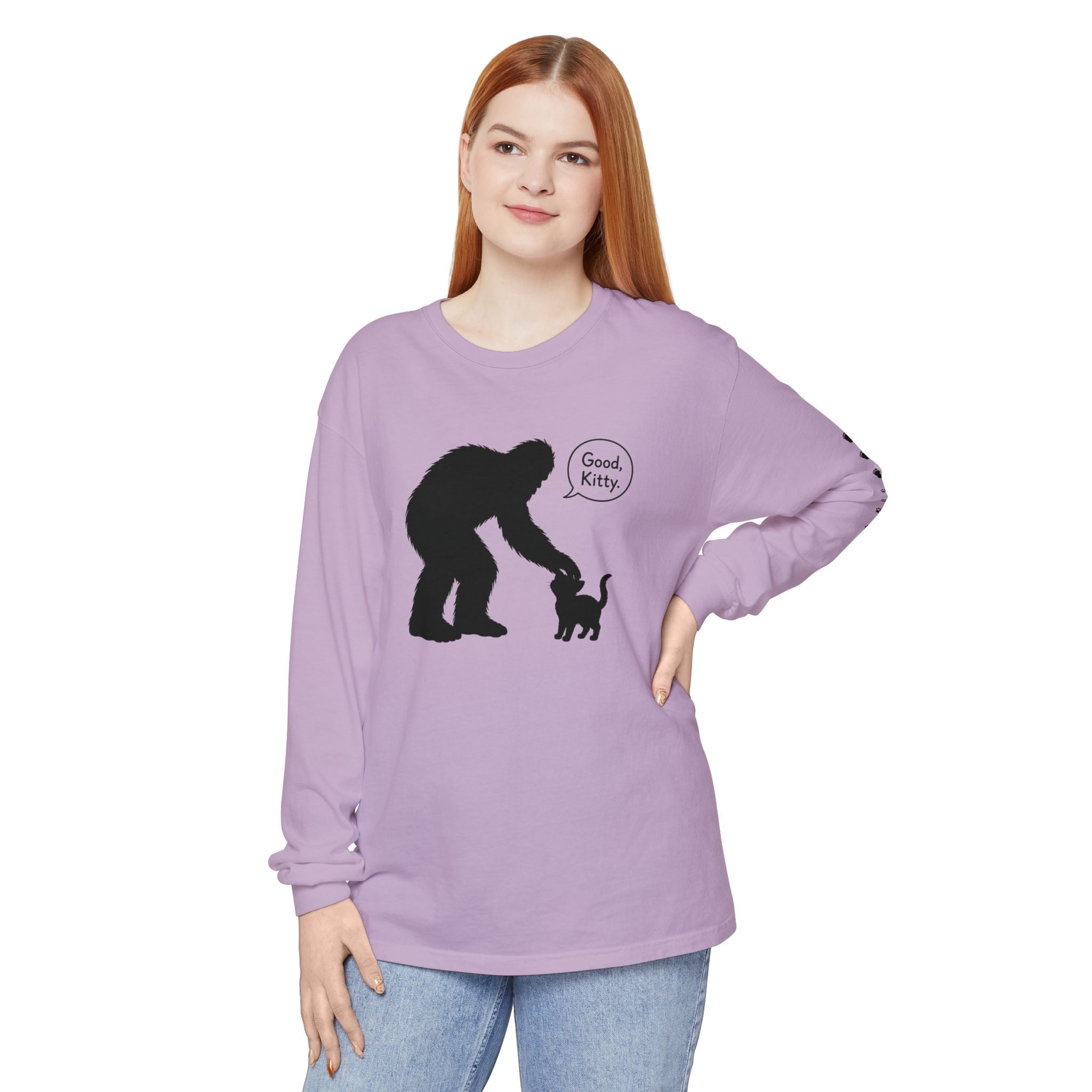 Bigfoot & Kitty “Good, Kitty.” Long Sleeve Shirt