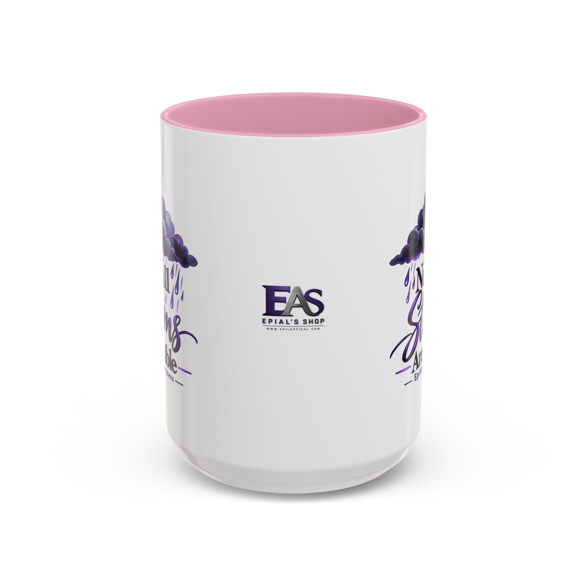 Not All Storms Are Visible Epilepsy Awareness Mug | Purple Storm Cloud Coffee Cup (11oz/15oz)