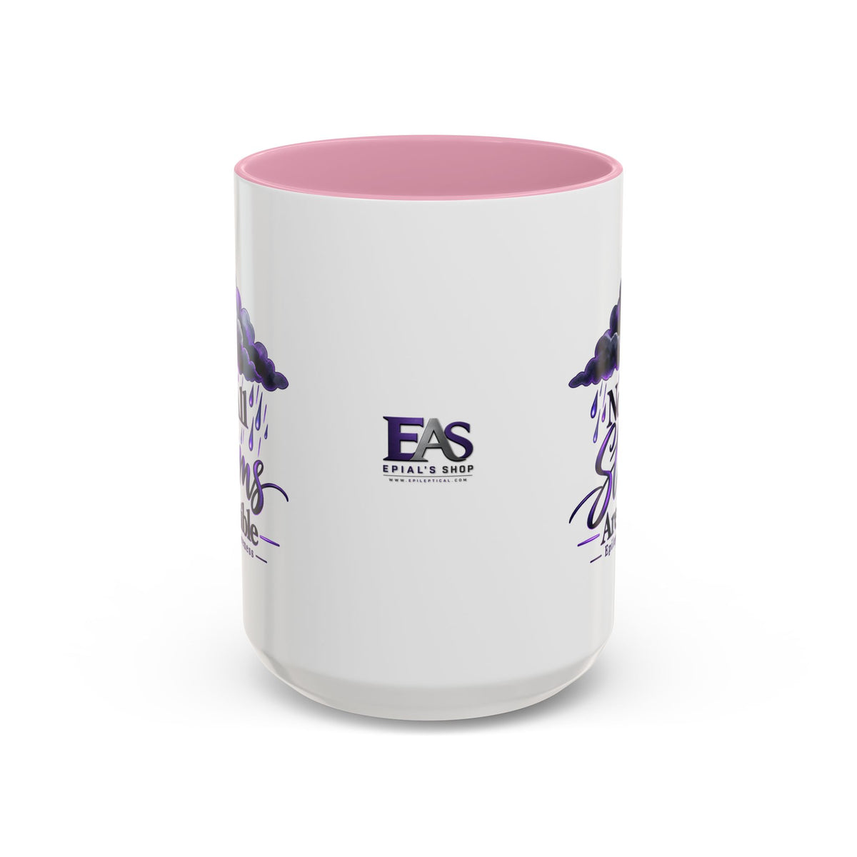 Not All Storms Are Visible Epilepsy Awareness Mug | Purple Storm Cloud Coffee Cup (11oz/15oz)