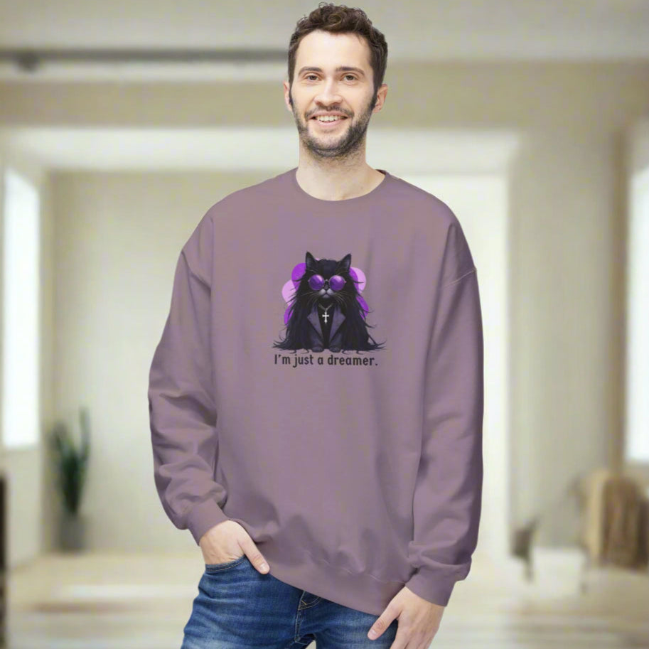 Just a Dreamer Ozzy Cat Sweatshirt