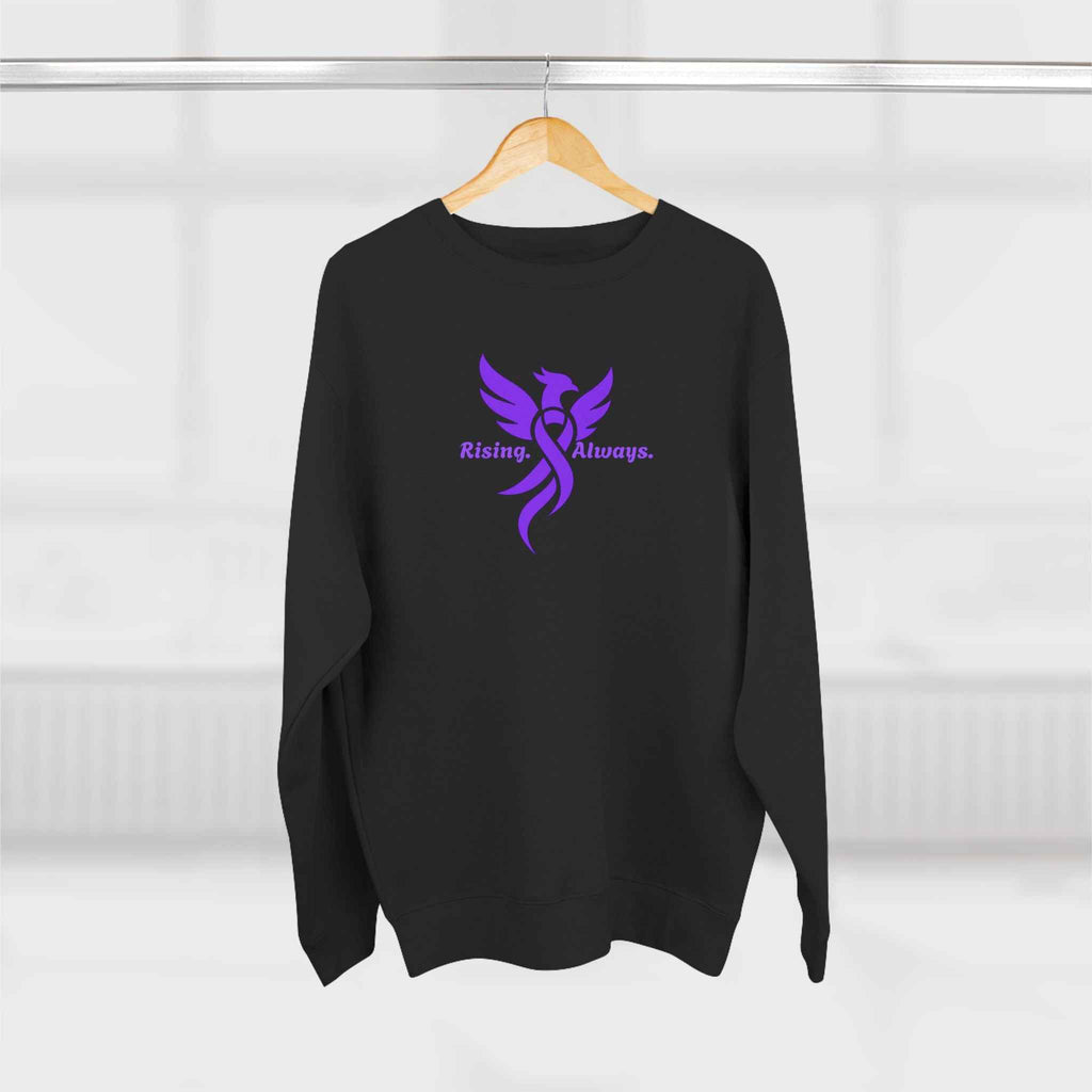 Rising Always Epilepsy Awareness Phoenix Ribbon Sweatshirt