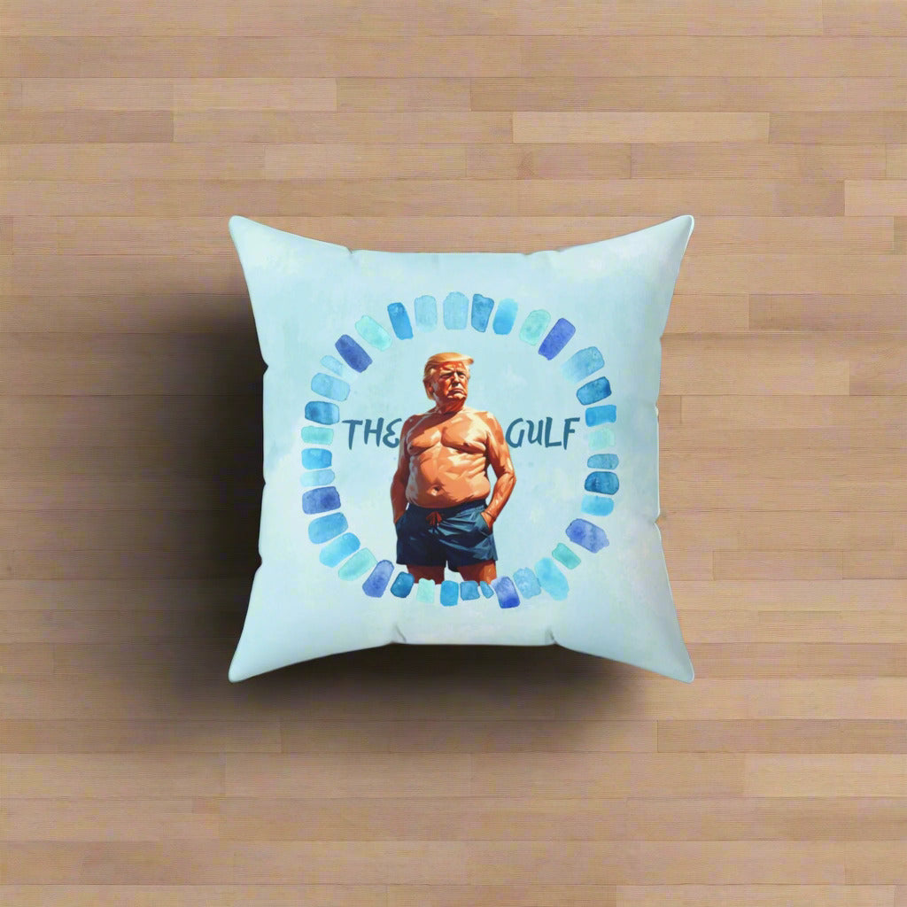 The Gulf and Trump Decorative Pillow, Home Decor