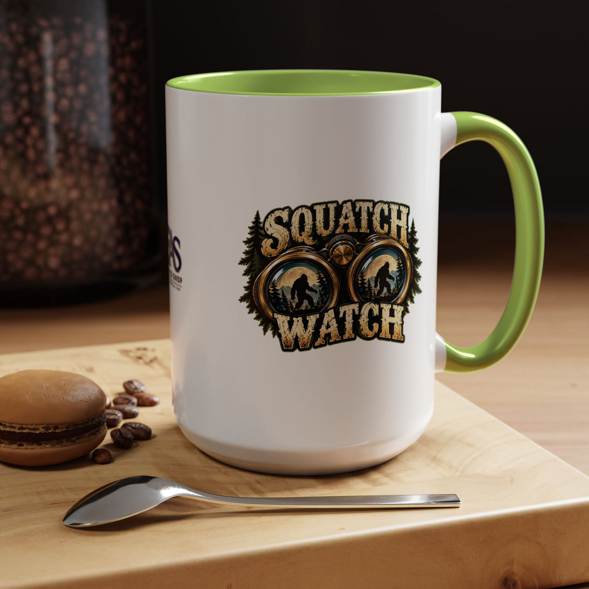 Squatch Watch Bigfoot Mug | Two-Tone Sasquatch Coffee Cup (11oz/15oz)