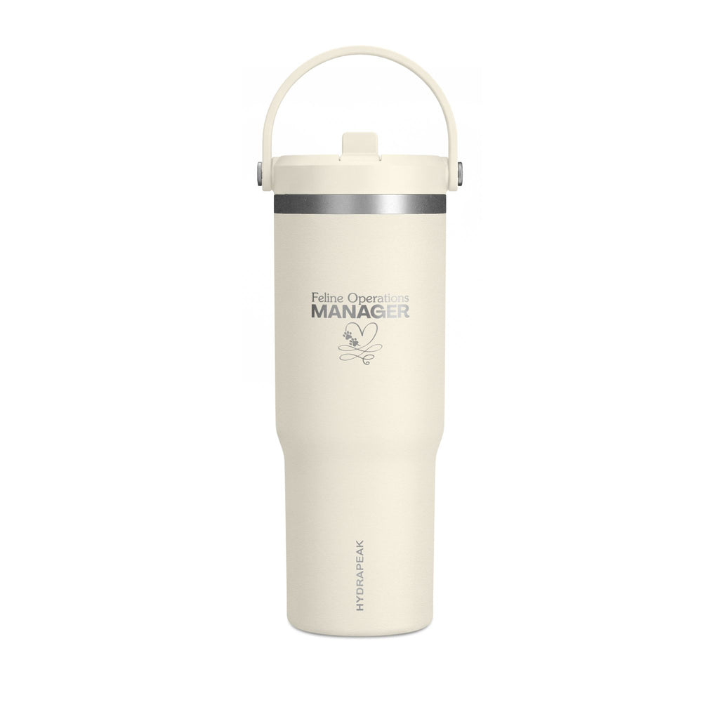 Feline Operations Manager Engraved 32 oz Insulated Tumbler