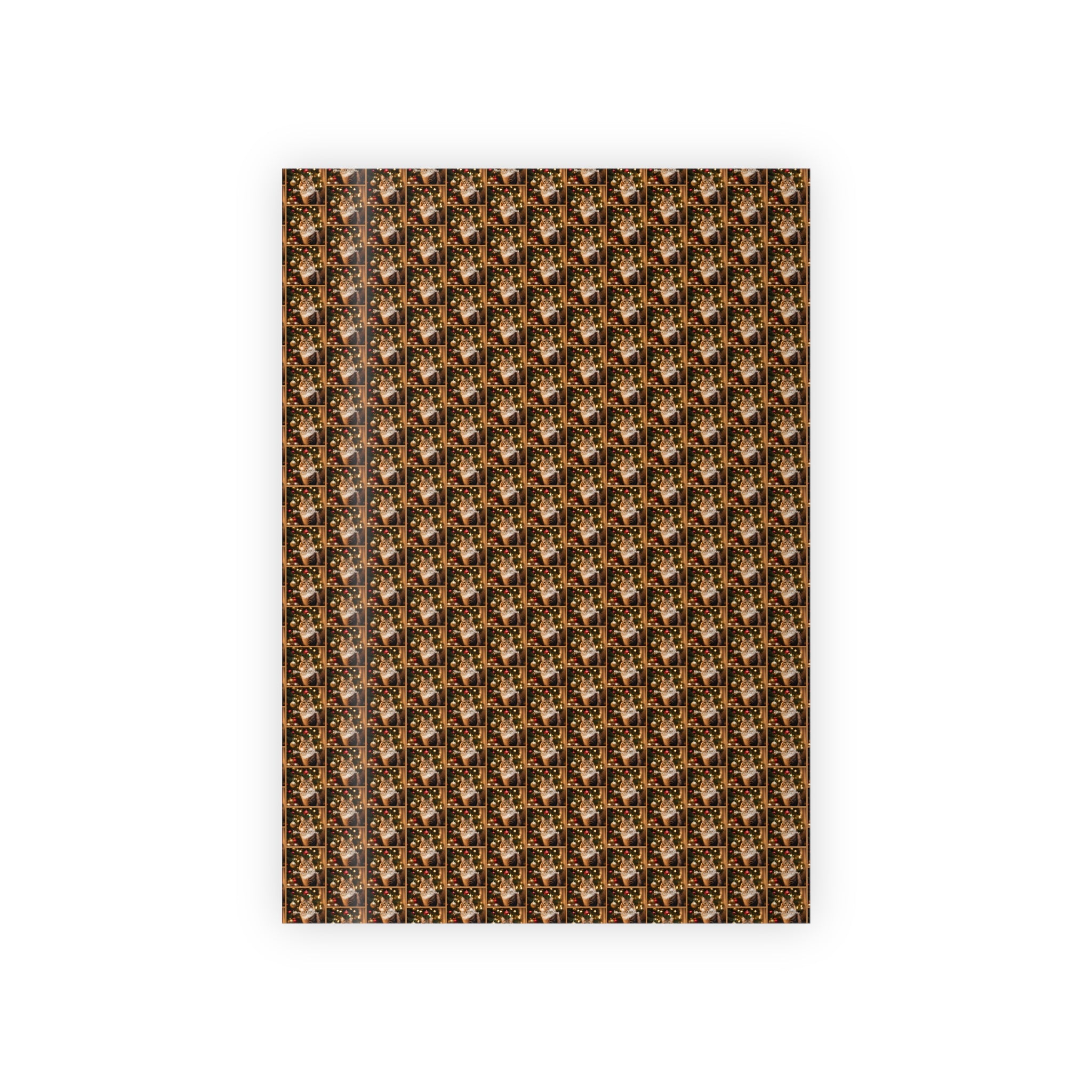 Photo depicting the ​Meowy Christmas Gift Wrapping Paper Rolls, 1pc from EpiAl's Shop.