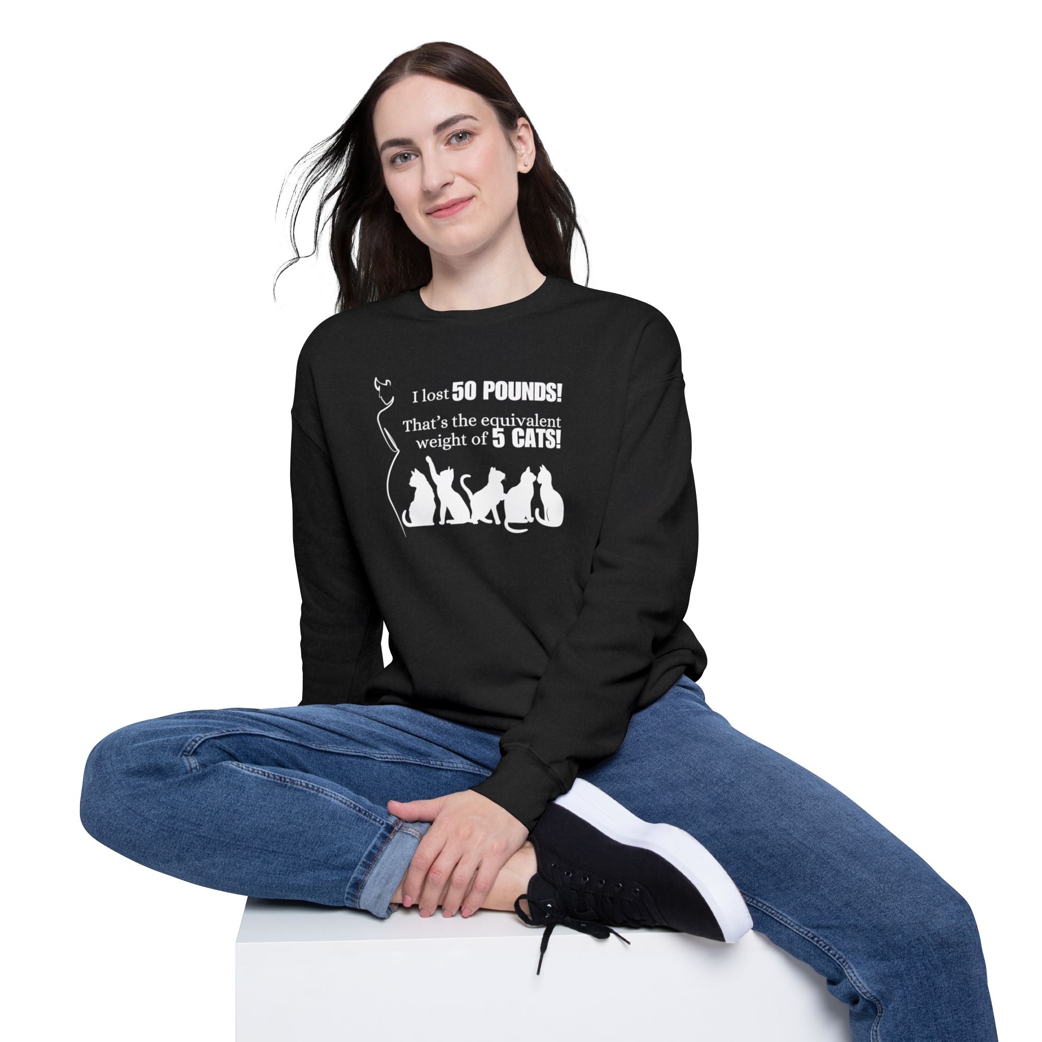 I Lost 50 Pounds Women's Drop Shoulder Sweatshirt - EpiAl's Shop