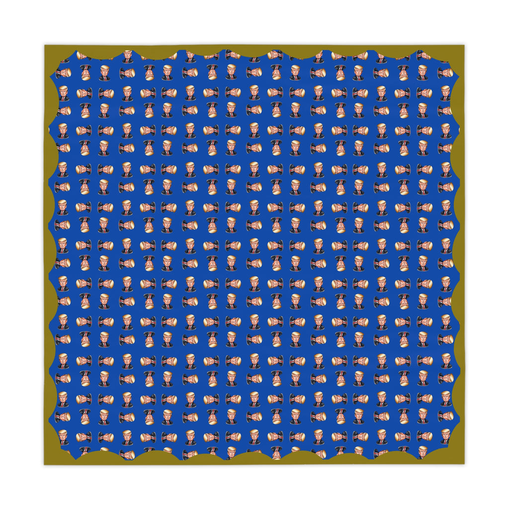Vibrant Trump Face Printed Tablecloth