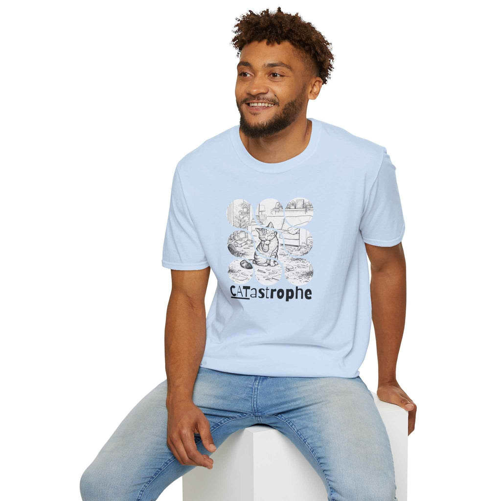 CATastrophe Cat Paw Unisex T-Shirt – Funny Cat Chaos Graphic Tee