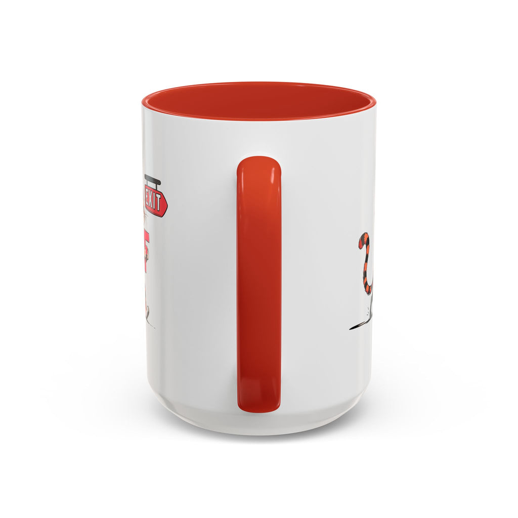 Getting the F Outta Here Cat Coffee Mug