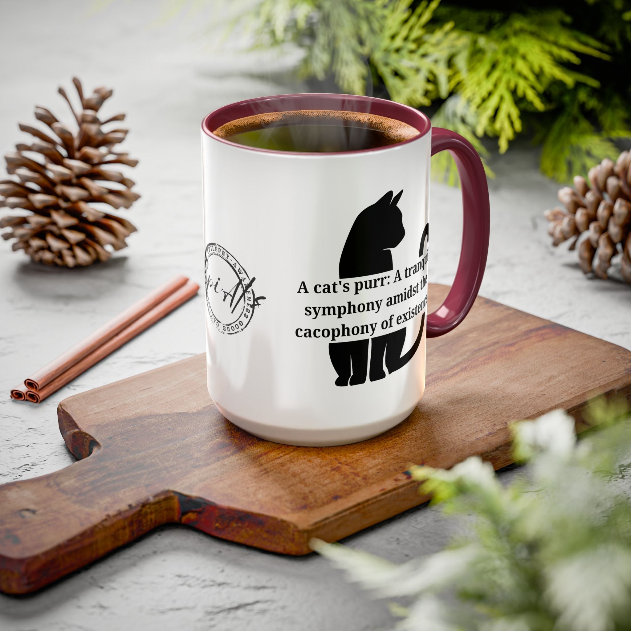 Purr Prose: Cacophony of Life Colorful Mugs (11oz, 15oz) - EpiAl's Shop