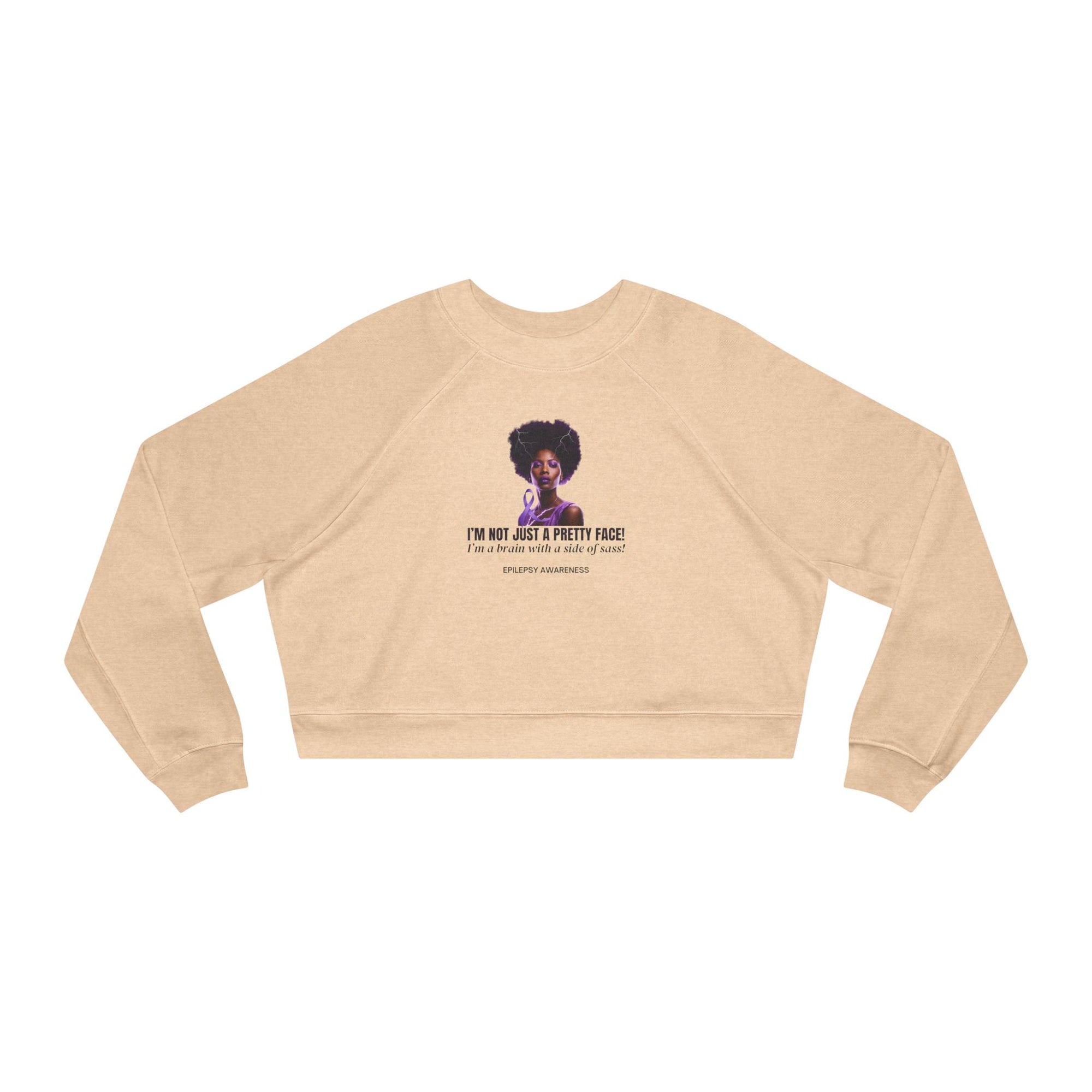 Sassy Brain Women's Cropped Fleece Pullover