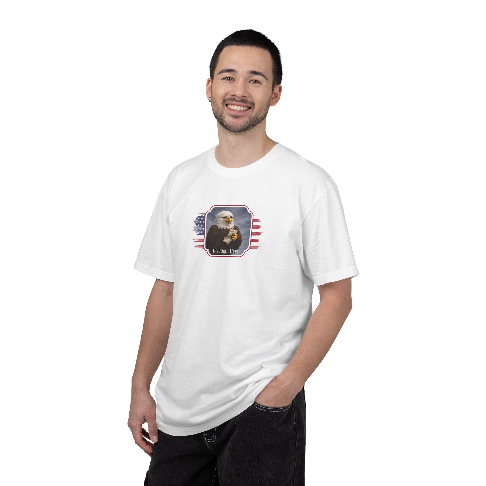 “It’s Right Here” Political Parody T-Shirt