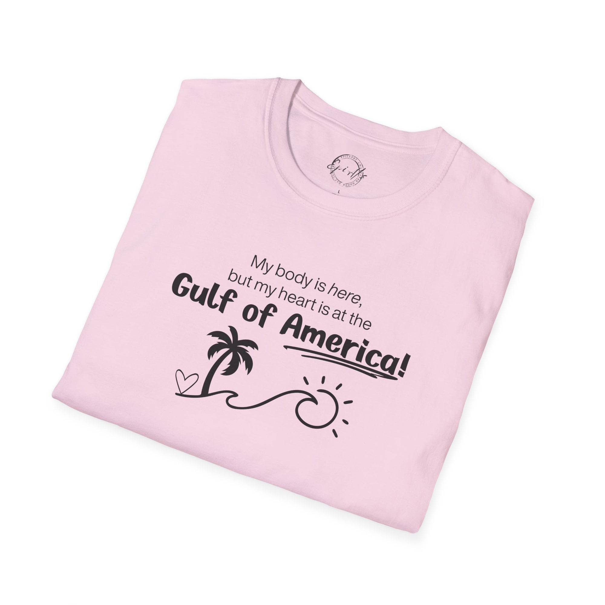 Heart at the Gulf Graphic T-Shirt - Perfect for Beach Lovers