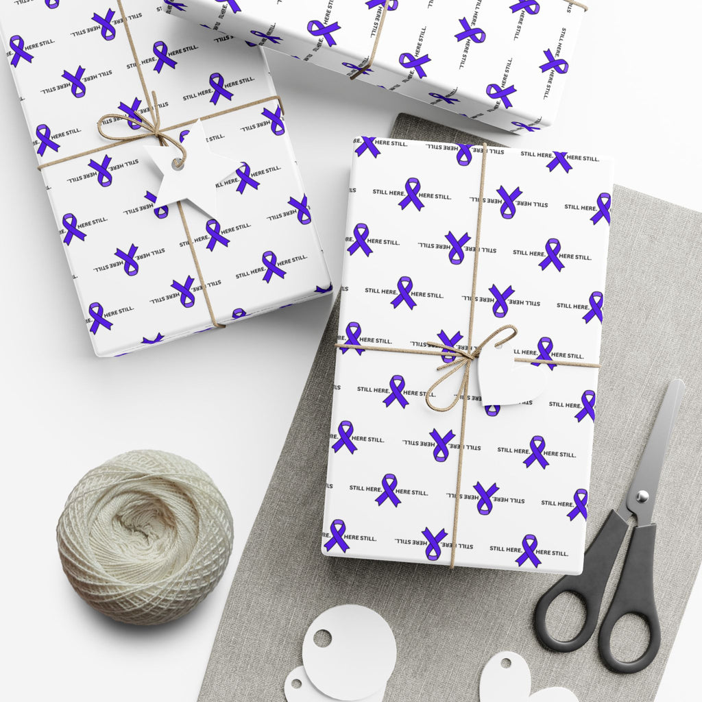 Still Here. Here Still. Gift Wrap Paper (Epilepsy Awareness)
