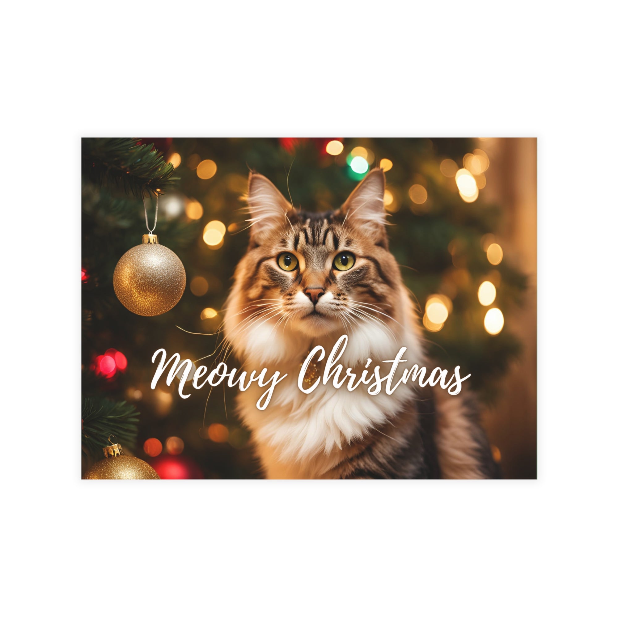 Pretty Meowy Christmas Postcard Bundles (envelopes included)