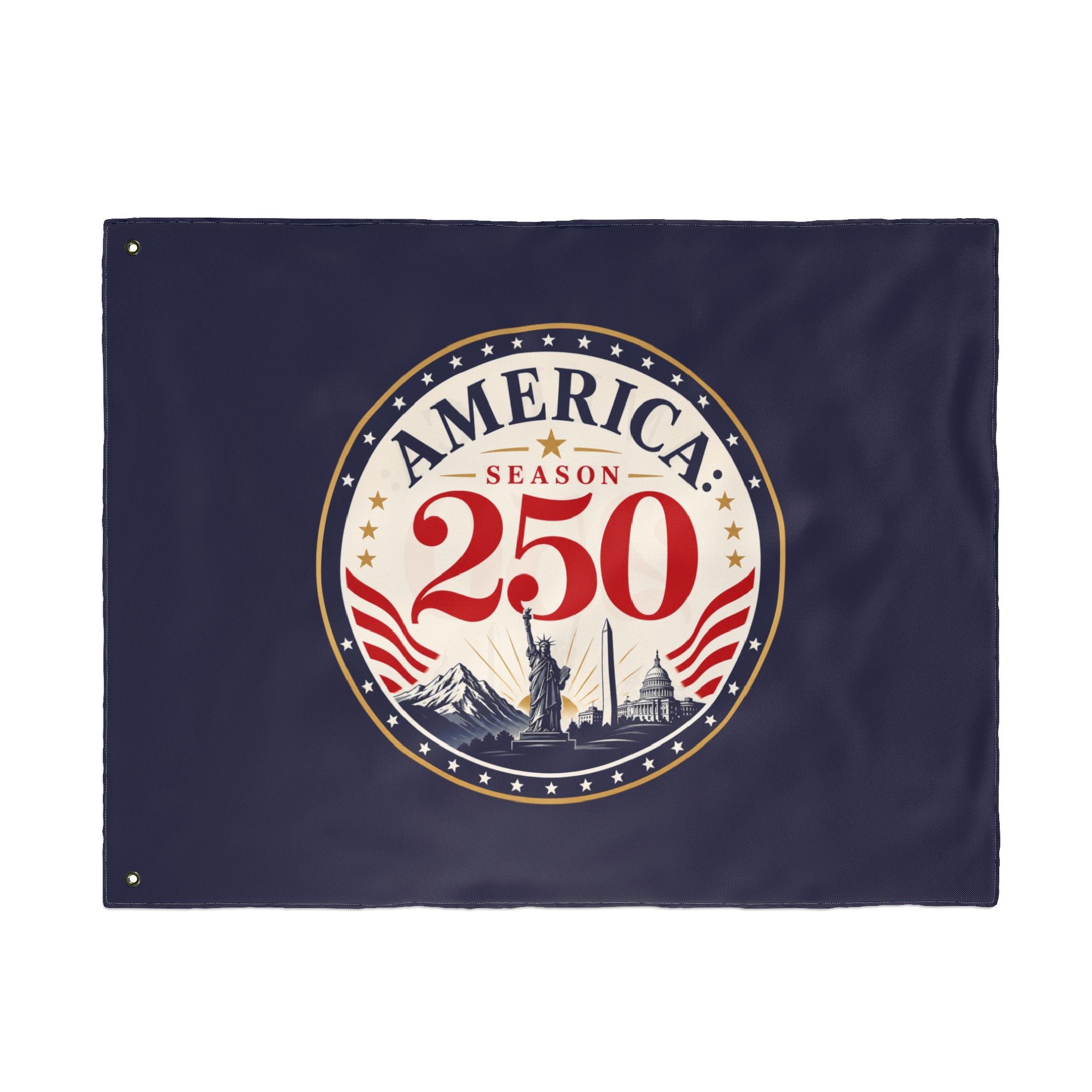 America 250 Season Flag | Patriotic Americana Double-Sided House Flag