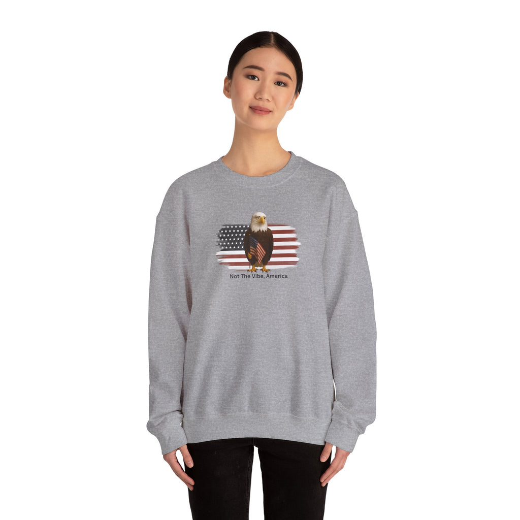Not the Vibe, America – Political Parody Crewneck Sweatshirt